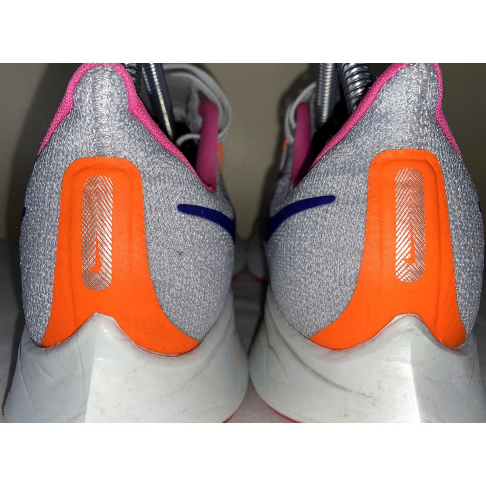 Nike VINTAGE? No. Women’s Nike Zoom Pegasus Sneaker, Nike Zoom, size 8, Gray/Pink/Purple/Orange, Women, 8, Nike Zoom Pegasus, athletic shoe Size US 8 / IT 38 - 4 Thumbnail