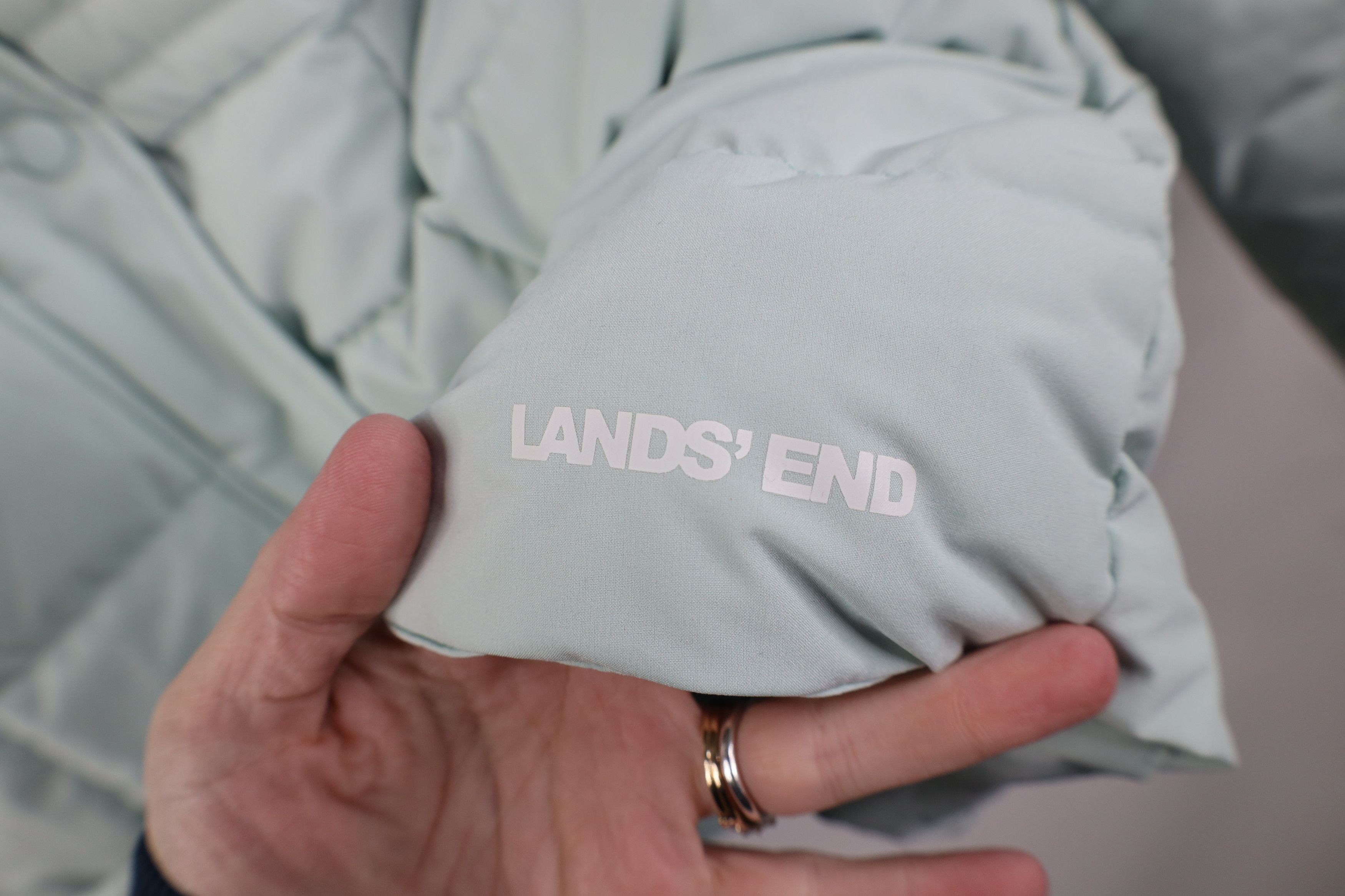 Lands' End Y2K Lands End Duck Down Hooded Full Zip Puffer Jacket Blue Size M / US 6-8 / IT 42-44 - 4 Thumbnail