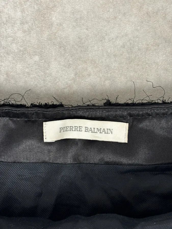 Balmain AW2012 Pierre Balmain Black Fringe Skirt Size 26" / US 2 / IT 38 - 9 Thumbnail