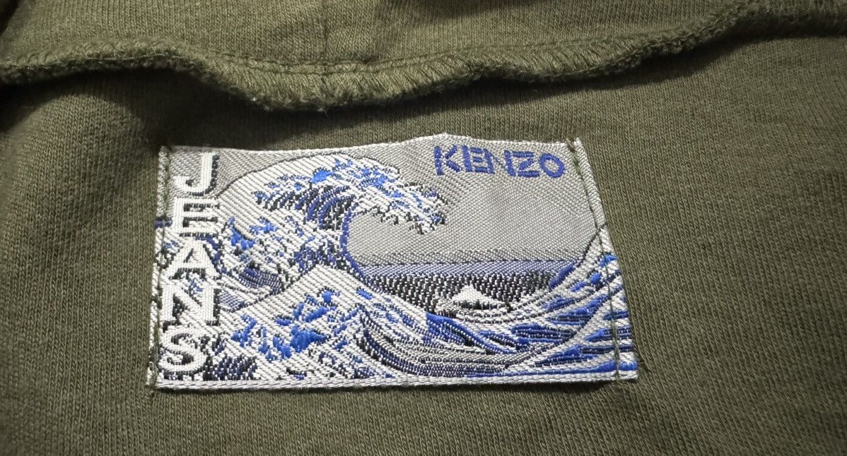Kenzo Kenzo Jeans Embroidery Big Logo Hoodie Size ONE SIZE - 6 Thumbnail
