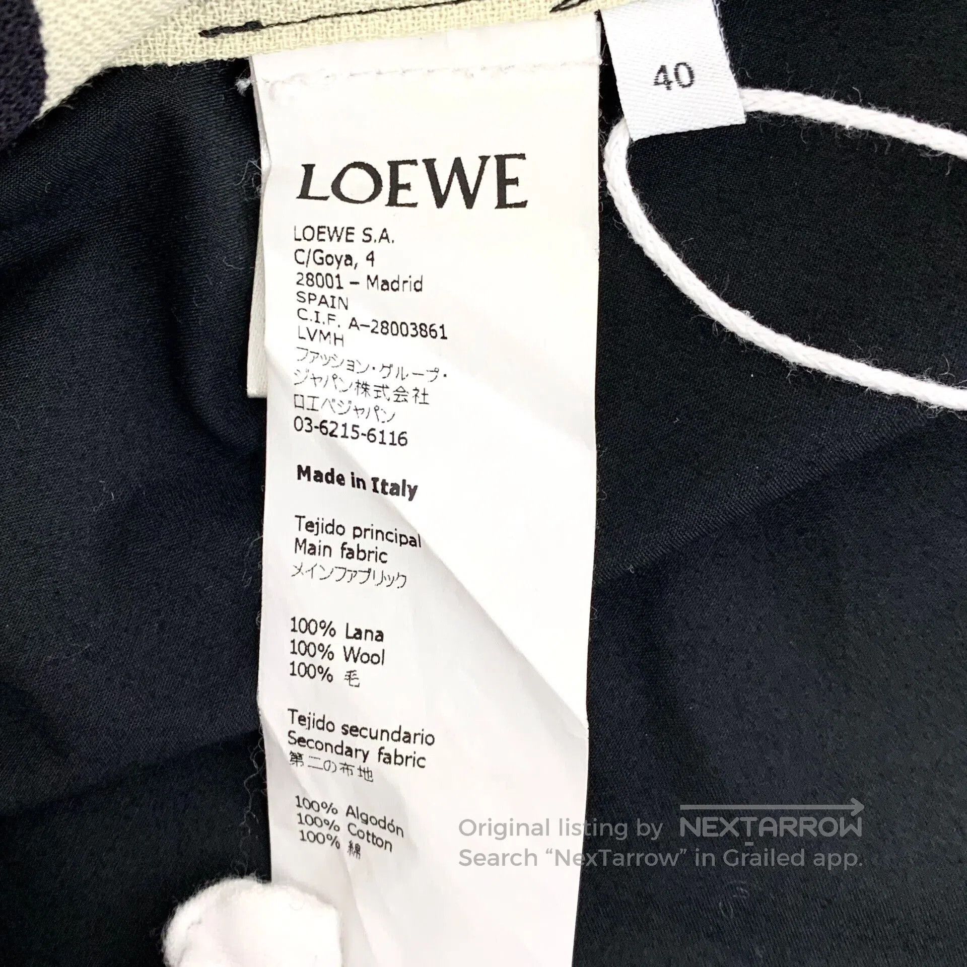 Loewe Loewe Colorblock Vertical Stripe Wool Shirt. Size US M / EU 48-50 / 2 - 6 Thumbnail