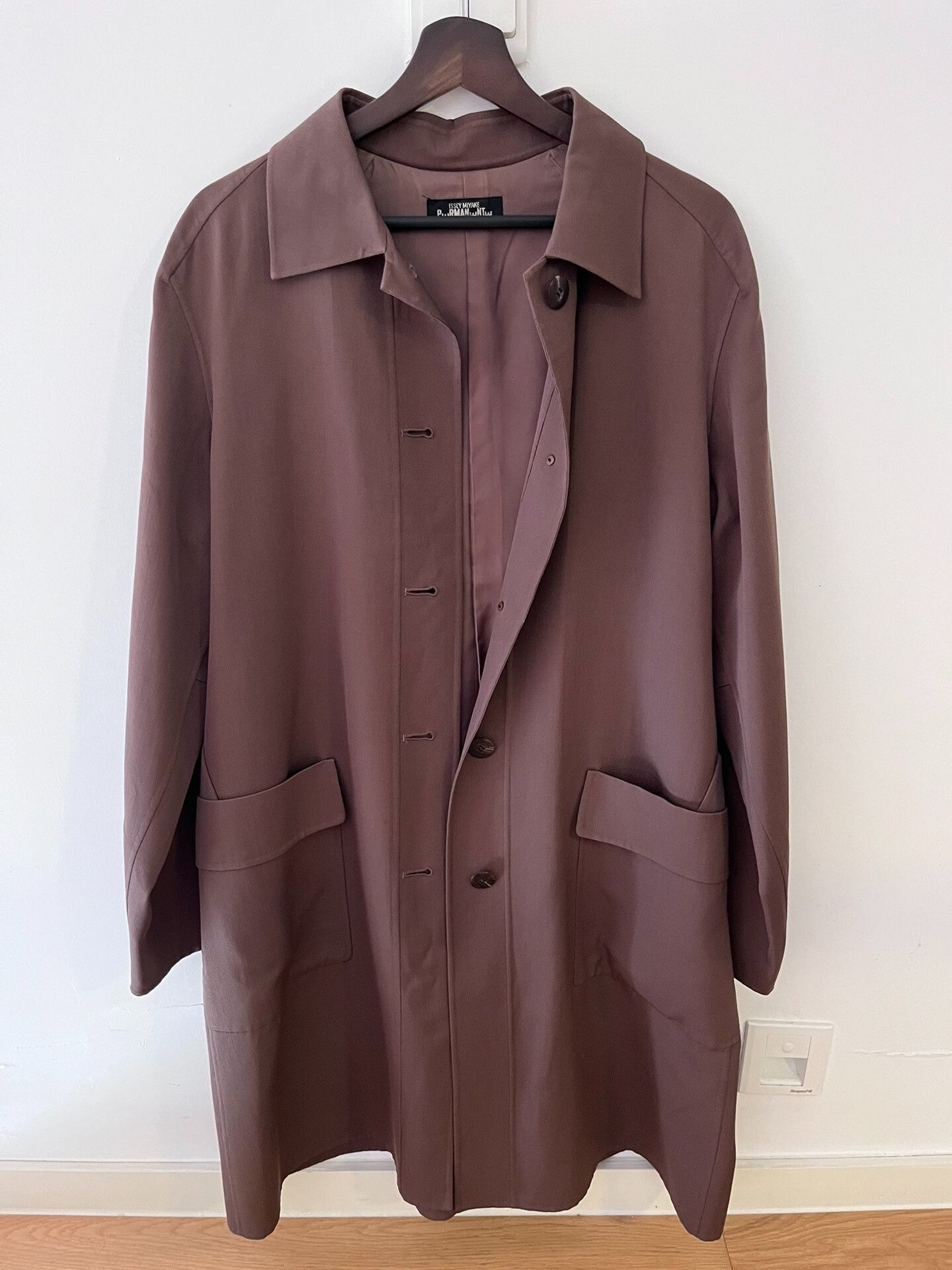 Issey Miyake Issey Miyake 90s Brown Trenchcoat Size US M / EU 48-50 / 2 - 1 Thumbnail