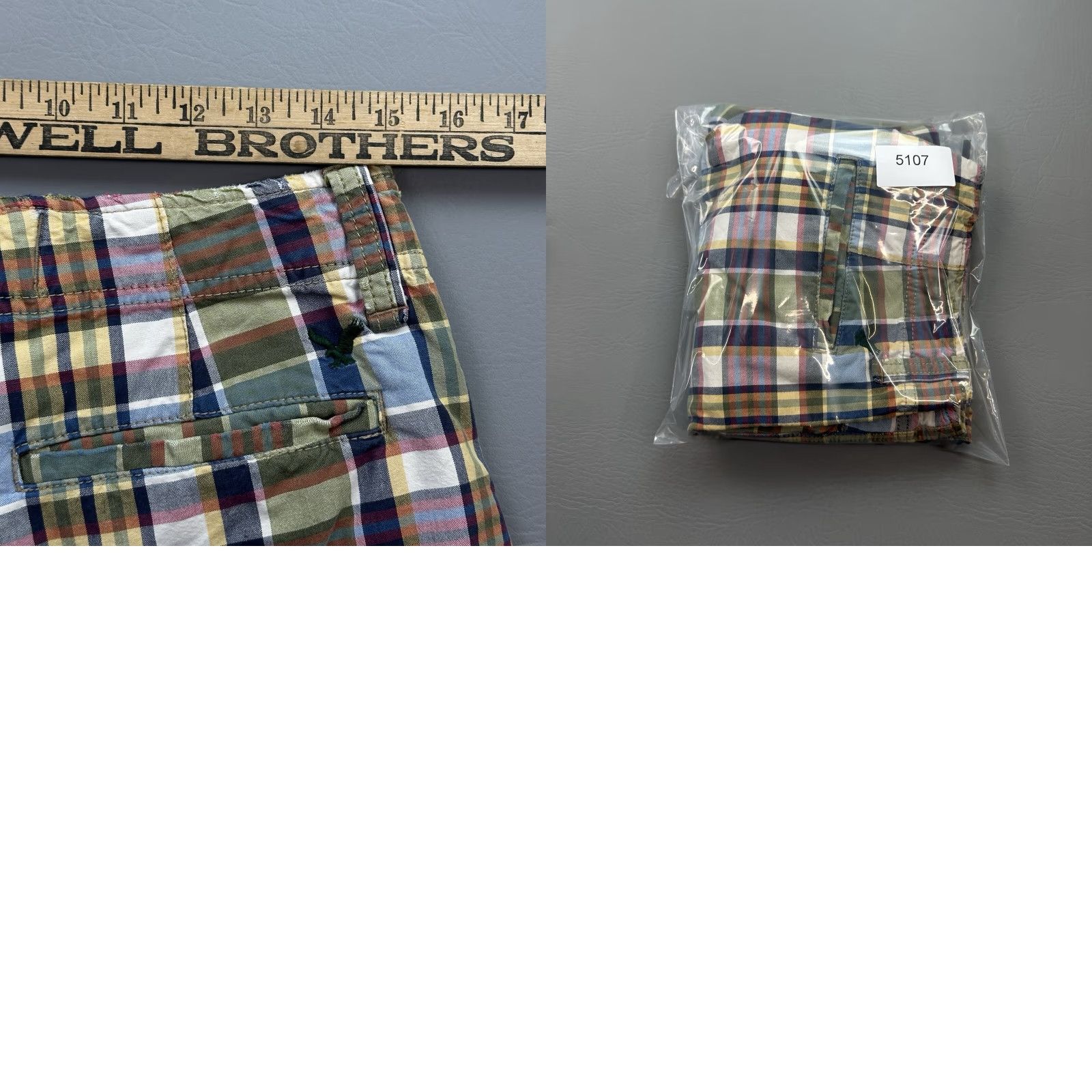 American Eagle Outfitters VINTAGE American Eagle Shorts Mens 30 Plaid Flat Front Chino Casual Y2K Mens Size US 30 / EU 46 - 9 Thumbnail