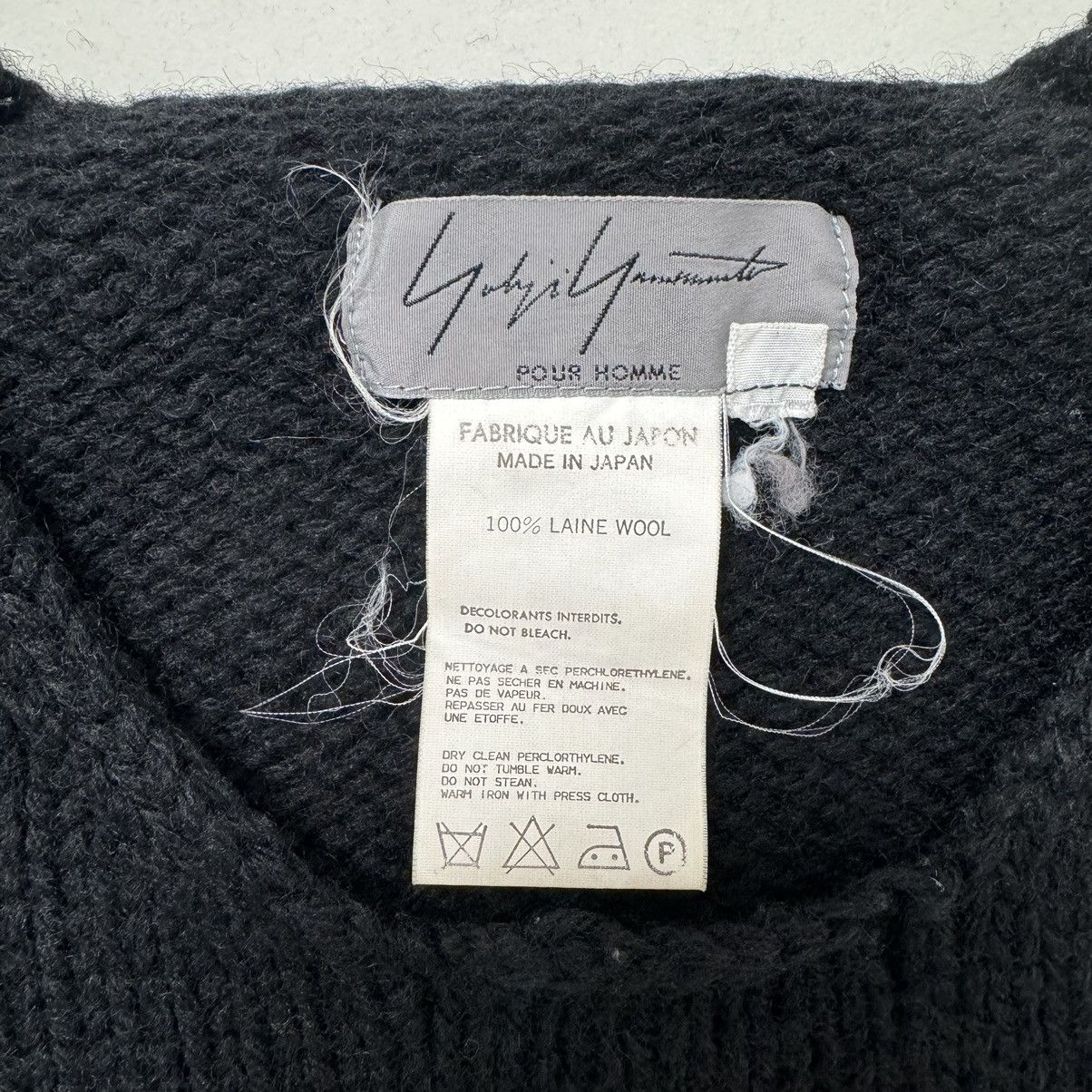 Yohji Yamamoto Pour Homme AW97 “Yohji” Signature Billiards Sweater Size US M / EU 48-50 / 2 - 6 Thumbnail