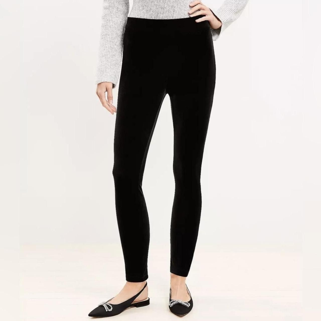 Zara New Zara Black Velvet Leggins Velour Pants Size S Size 27" / US 4 / IT 40 - 2 Thumbnail