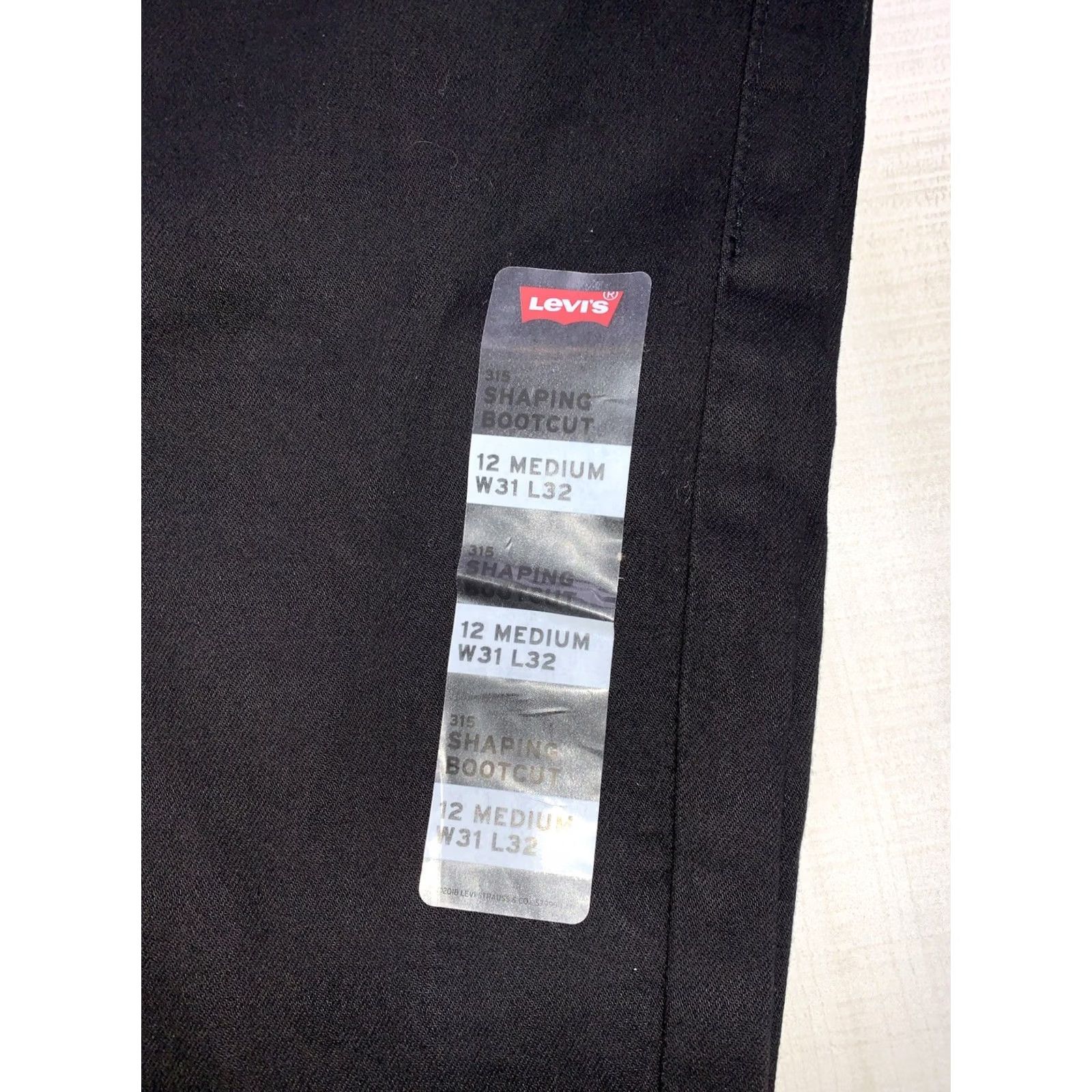 Levi's Levi’s 315 Bootcut Hypersoft Mid Rise Black Jeans Women’s 31 NWT-12363 Size 24" / US 00 / IT 34 - 6 Thumbnail