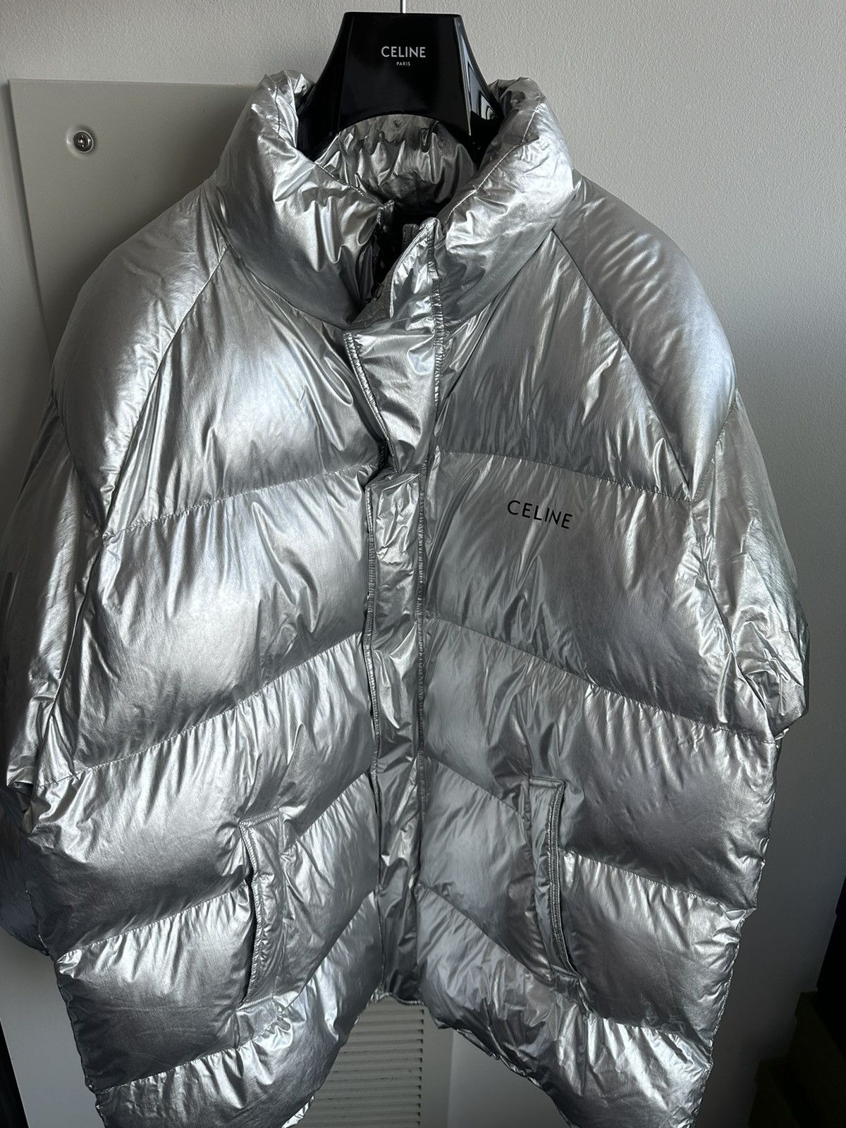 Celine × Hedi Slimane $4,500 Runway Celine Hedi Slimane Coat Goose Down Size US XXL / EU 58 / 5 - 20 Thumbnail