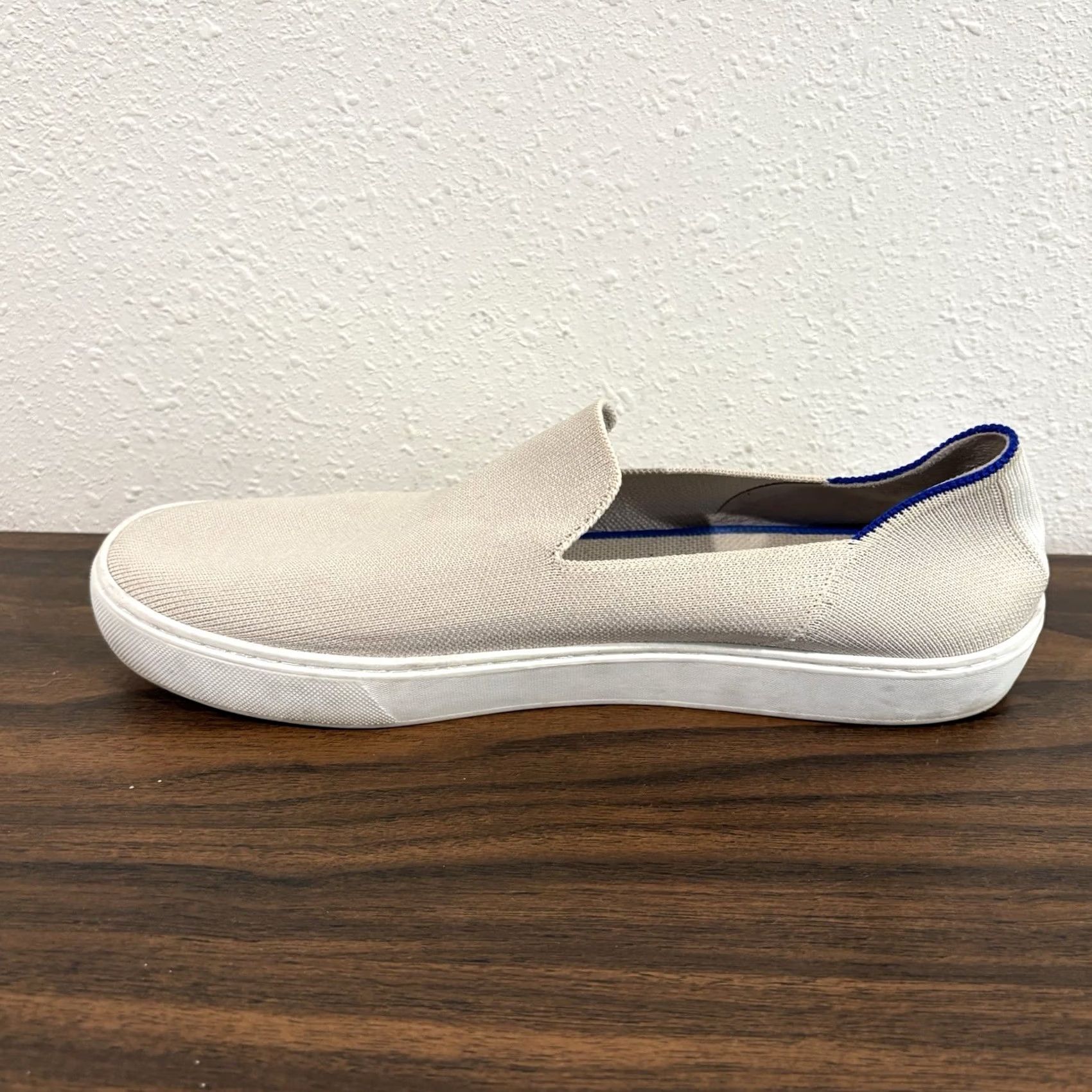 Rothy's Rothy's The Original Slip On Sneakers Sand White Size 11 Beige Loafers Shoes Flat Women's Casual Workwear Size US 9 / IT 39 - 6 Thumbnail