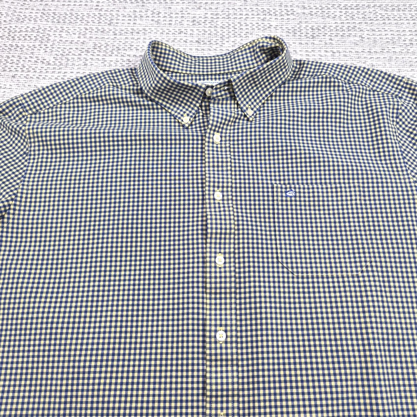 Southern Tide Southern Tide Button Up Shirt Mens 2XL Blue Check Long Sleeve Size US XXL / EU 58 / 5 - 4 Thumbnail