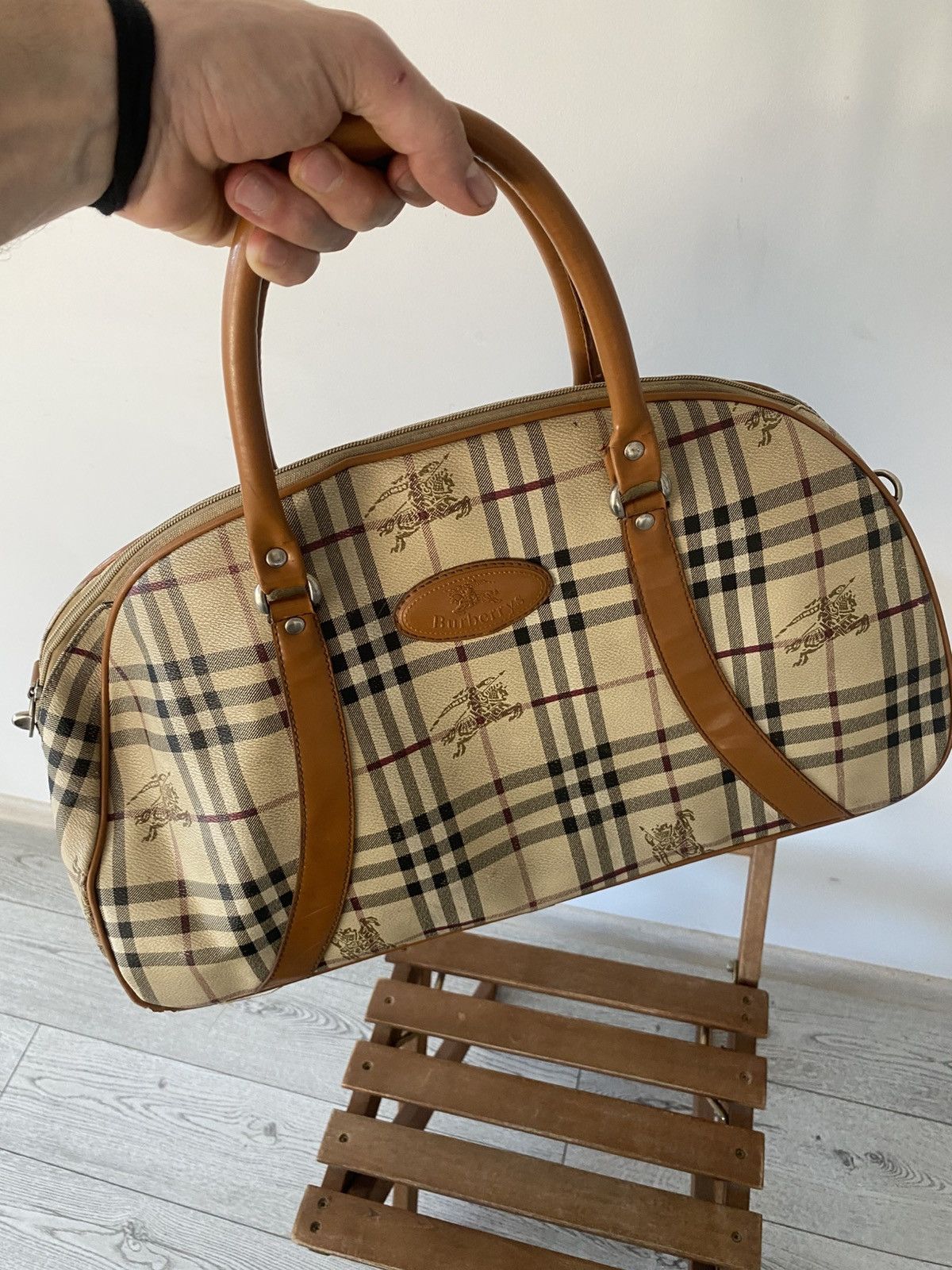 Burberry Vintage Burberry Handle Bag Size ONE SIZE - 8 Thumbnail