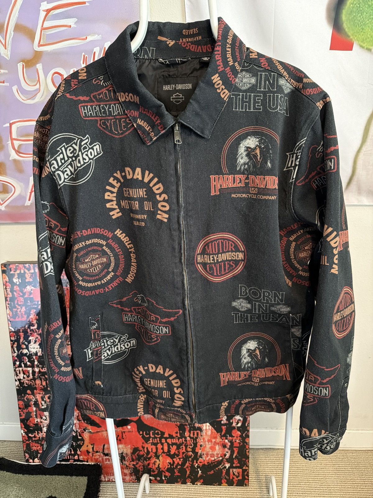 Harley Davidson Harley-Davidson all-over print (AOP) zip jacket Size US XL / EU 56 / 4 - 1 Thumbnail