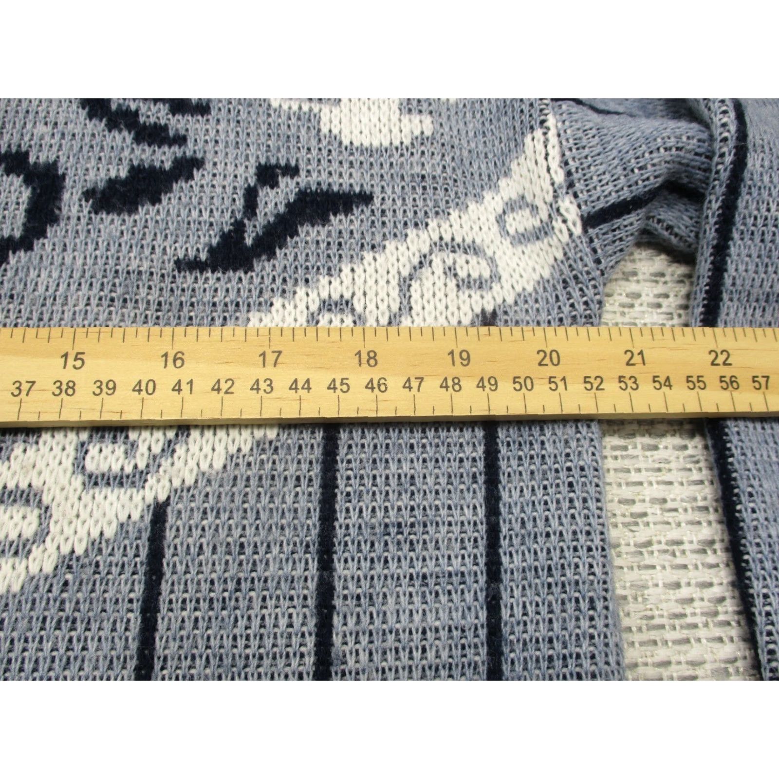 Vintage VINTAGE Village Fair Sweater Womens M Blue White Made In USA Acrylic Crew Neck Long Sleeve Striped Knit Pullover All Seasons Casual Womens Size M / US 6-8 / IT 42-44 - 7 Thumbnail