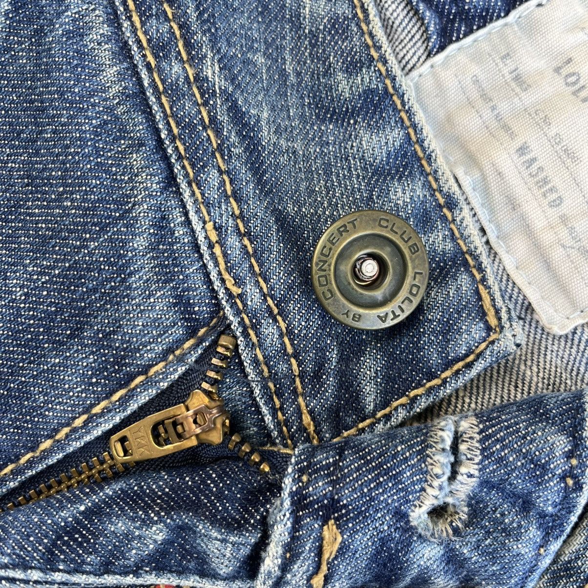 Hysteric Glamour Flared Lolita Jeans Clawmark Distressed Faded Denim Pants Size US 34 / EU 50 - 6 Thumbnail