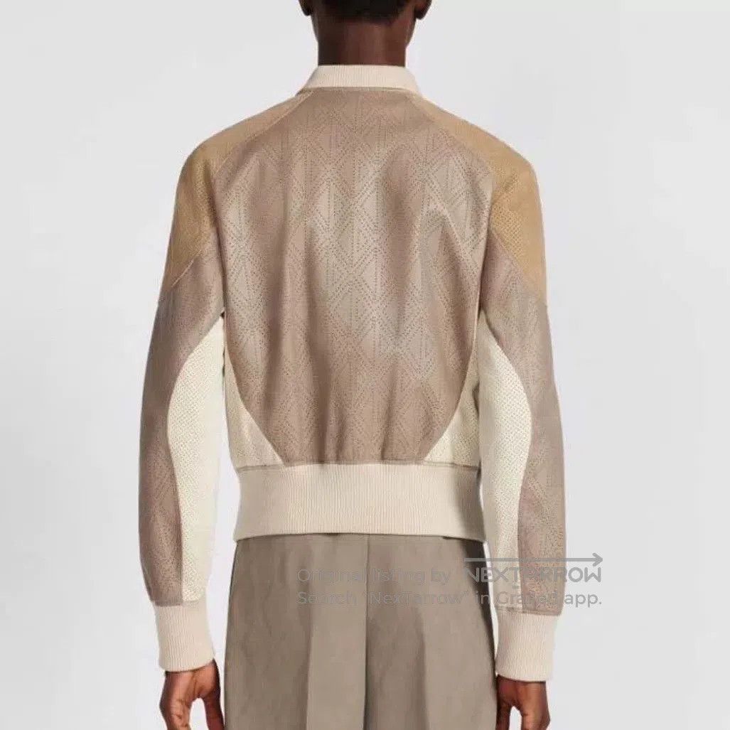 Dior dior color-blocking openwork leather jacket. Size US L / EU 52-54 / 3 - 5 Thumbnail