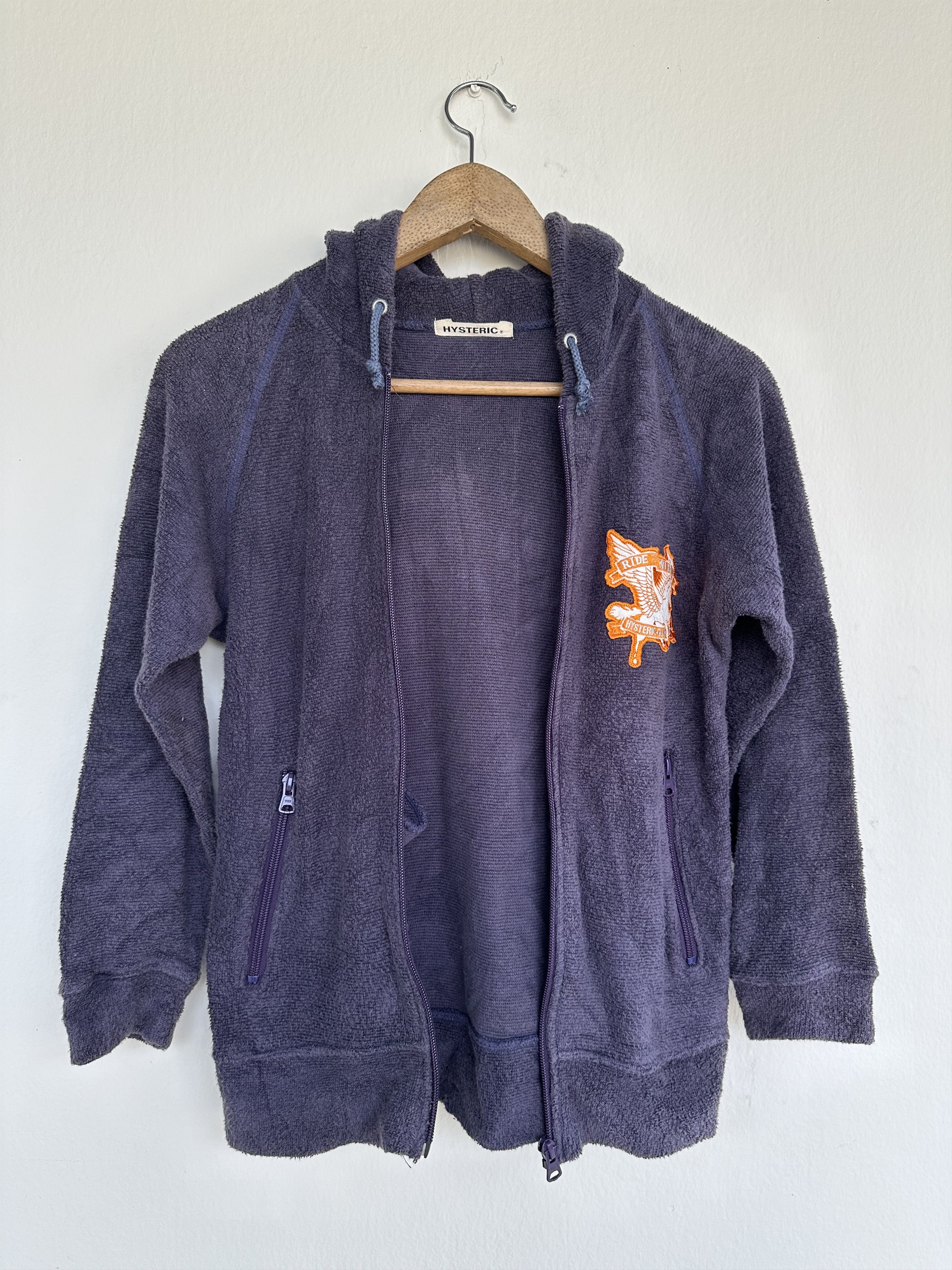 Hysteric Glamour Vtg Hysteric Glamour Ride With The Wind Wide Zipper Hoodie Size US S / EU 44-46 / 1 - 3 Thumbnail