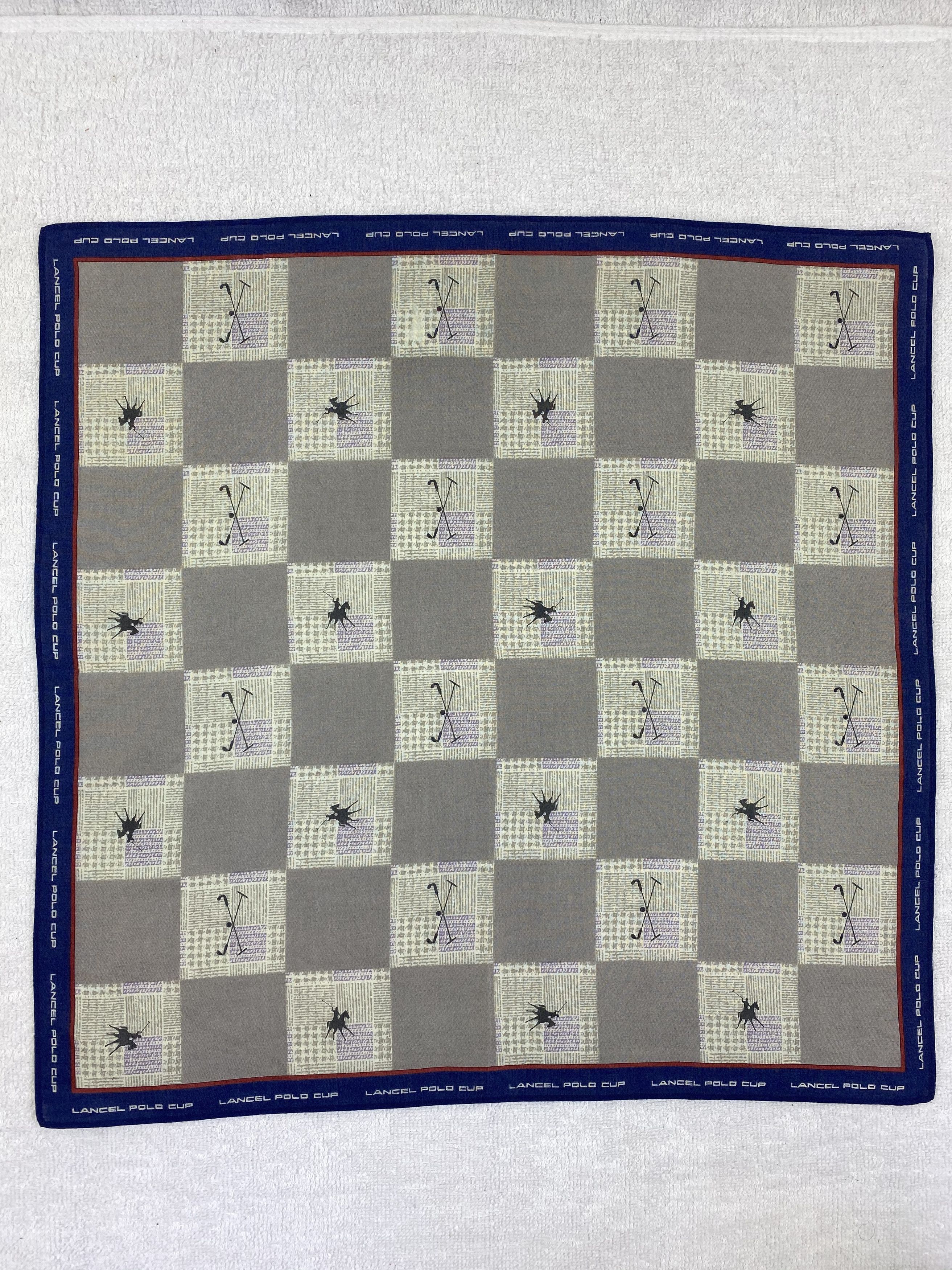 Lancel × Vintage Lancel Polo Cup Handkerchief / Bandana / Neckerchief Size ONE SIZE - 3 Thumbnail