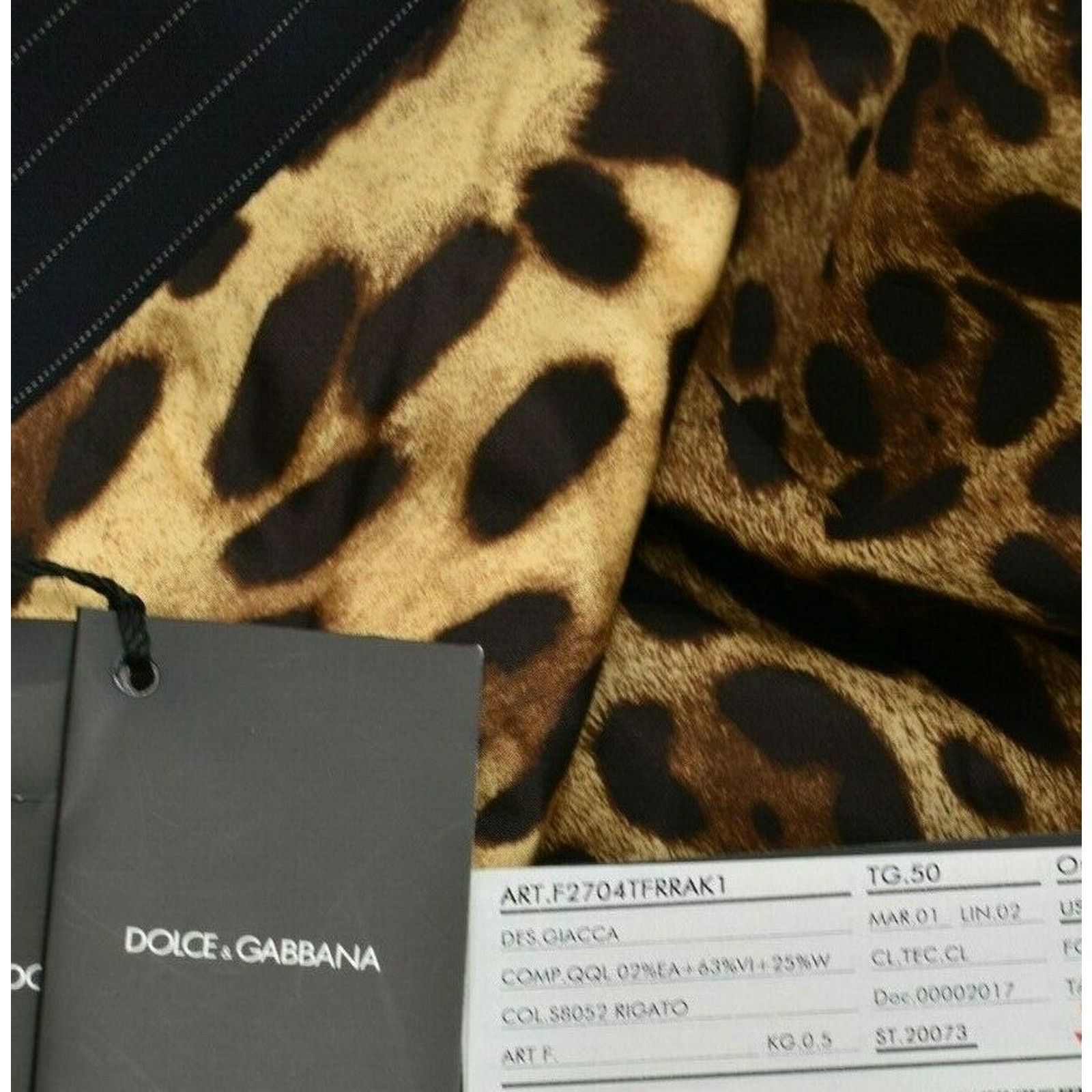 Dolce & Gabbana DOLCE GABBANA DARK NAVY STRIPE WOOL BUTTON BLAZER 50 US 16 Size XXL / US 16-18 / IT 52-54 - 7 Thumbnail