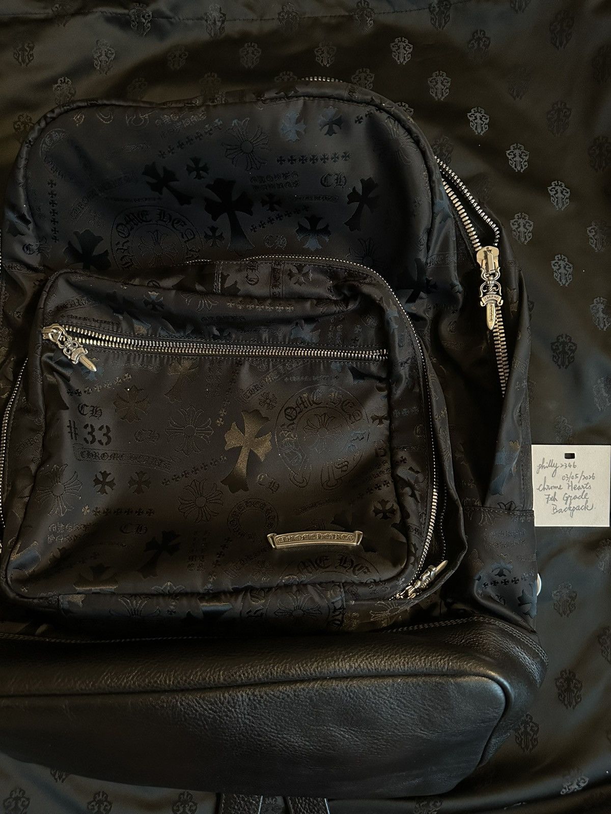 Chrome Hearts CHROME HEARTS STENCIL 7TH GRADE NYLON BACKPACK Size ONE SIZE - 21 Thumbnail