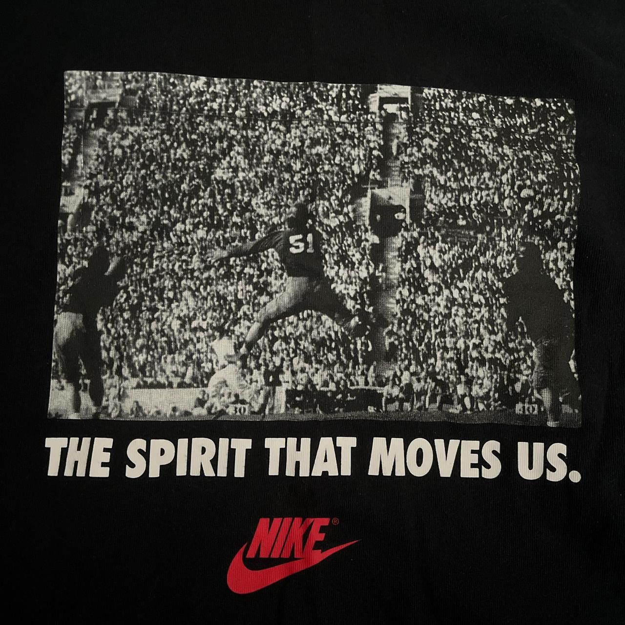 Nike × Vintage Nike Spirit That Moves Us Tee Size US L / EU 52-54 / 3 - 2 Thumbnail