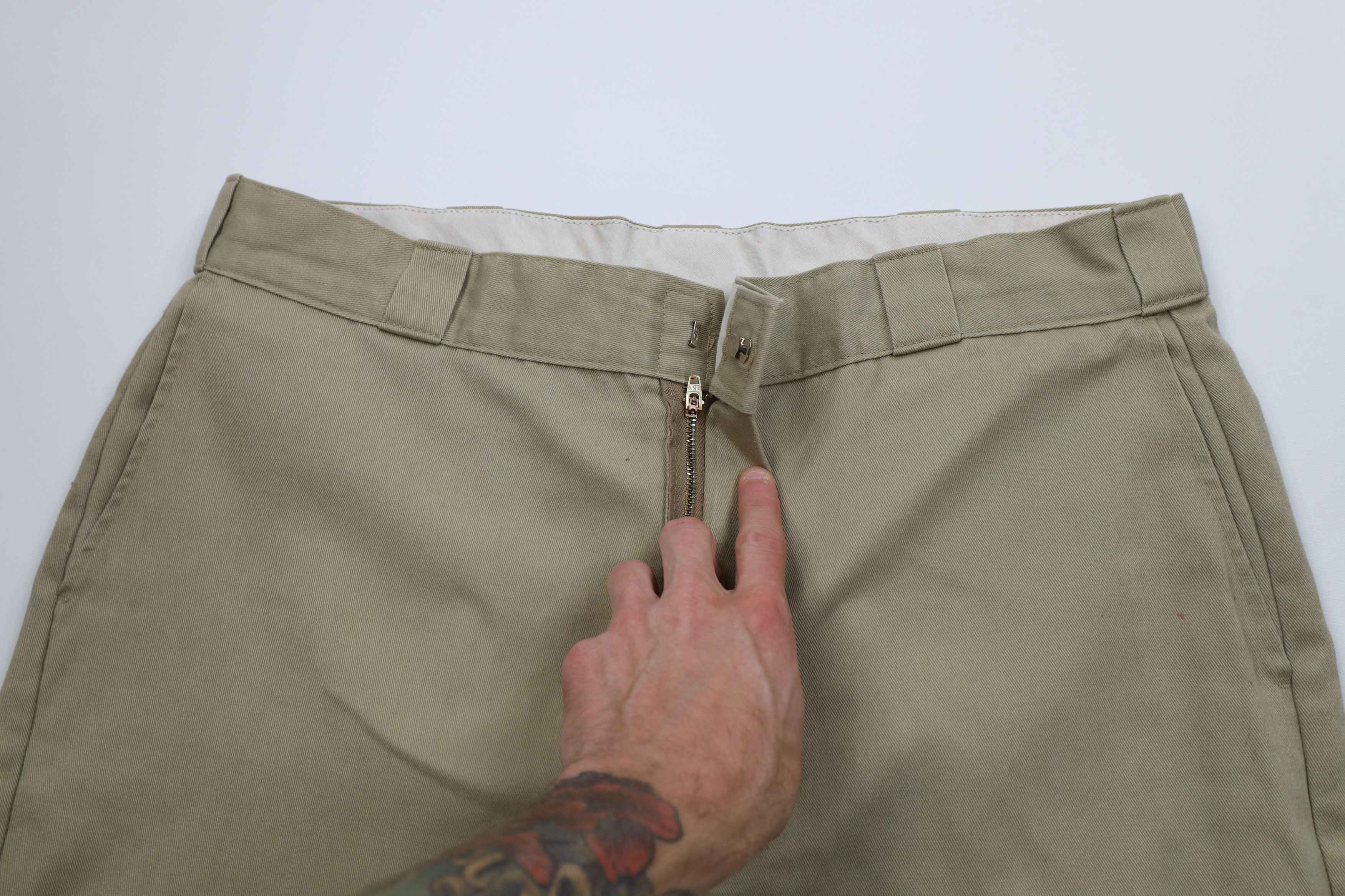 Dickies Vintage Y2K Dickies Spell Out Workwear Wide Leg Pants Beige Size US 40 / EU 56 - 8 Thumbnail
