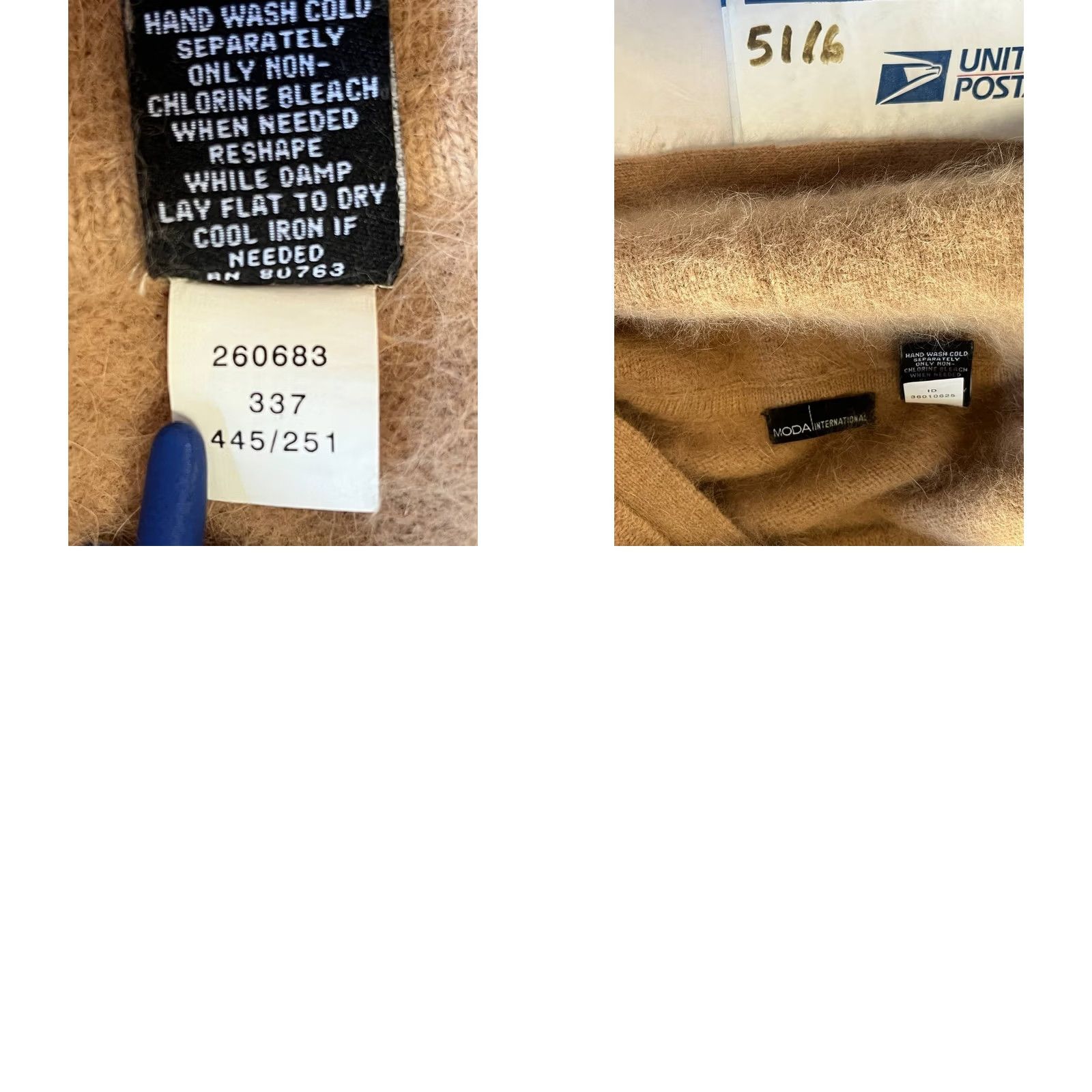 Vintage VINTAGE Moda International Cardigan Sweater Angora Hair Blend Womens XS Beige Beig e Cardigan Size XS / US 0-2 / IT 36-38 - 8 Thumbnail