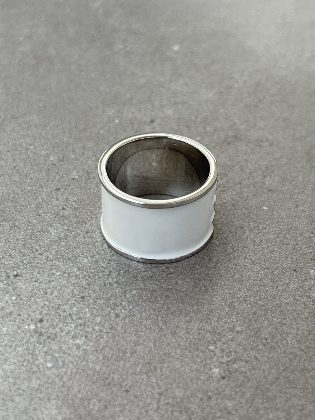 Maison Margiela !DS! SS24 Maison Margiela Numbers Silver White Ring Size ONE SIZE - 8 Thumbnail