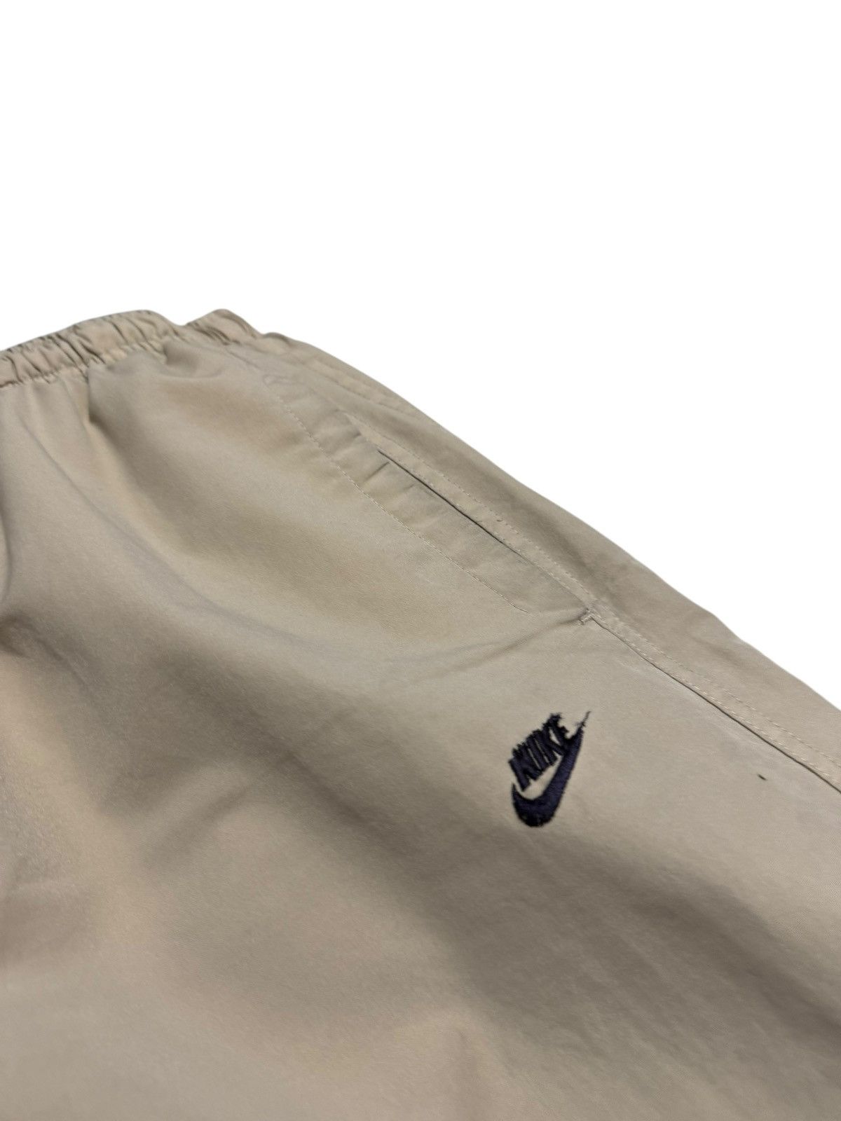 Nike Vintage Nike Track Pants Baggy Y2K Tan beige cream Size US 32 / EU 48 - 2 Thumbnail