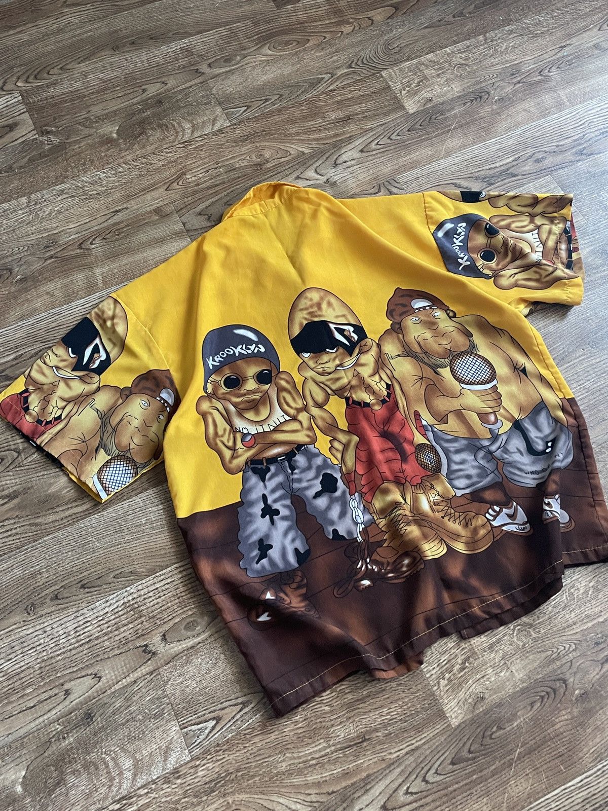 JNCO Vintage Rap shirt Short Sleeve Button Up hip hop 2pac 50cent Size US XXL / EU 58 / 5 - 9 Thumbnail