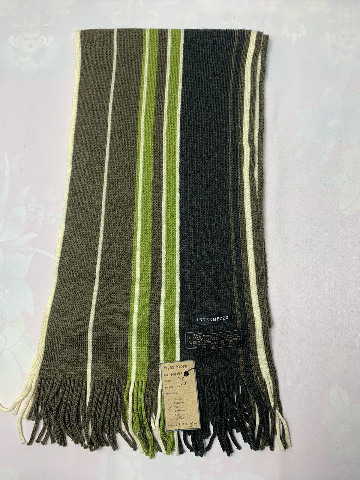 Vintage Intermezzo Stripped Scarf / Muffler / Neckwear Size ONE SIZE - 2 Thumbnail