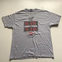 image of Vintage 90's Wwf Raw Is War Wrestling Graphic T Shirt XL in Grey, Men's