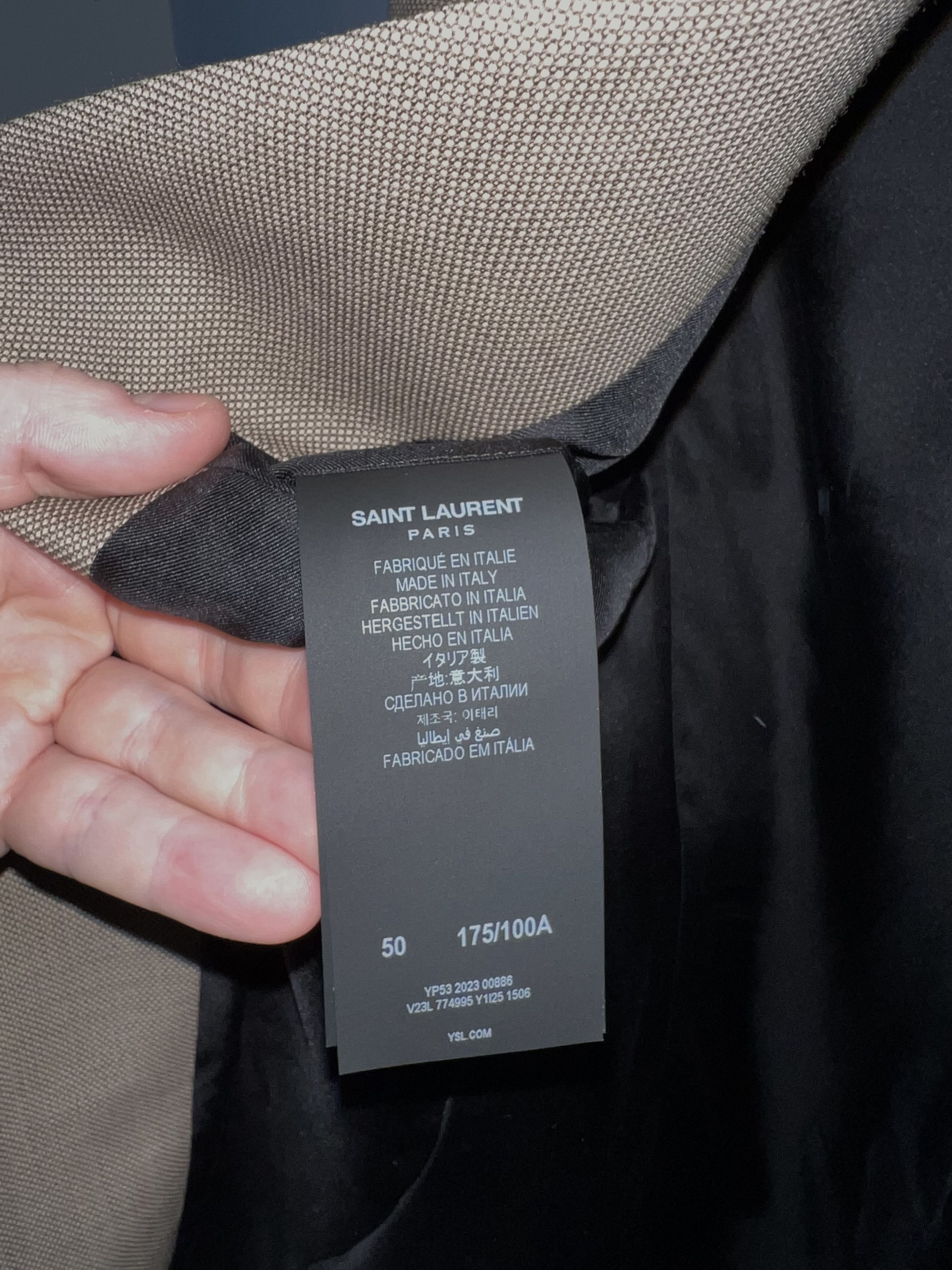 Saint Laurent Paris Saint Laurent Blazer Size 50R - 5 Thumbnail