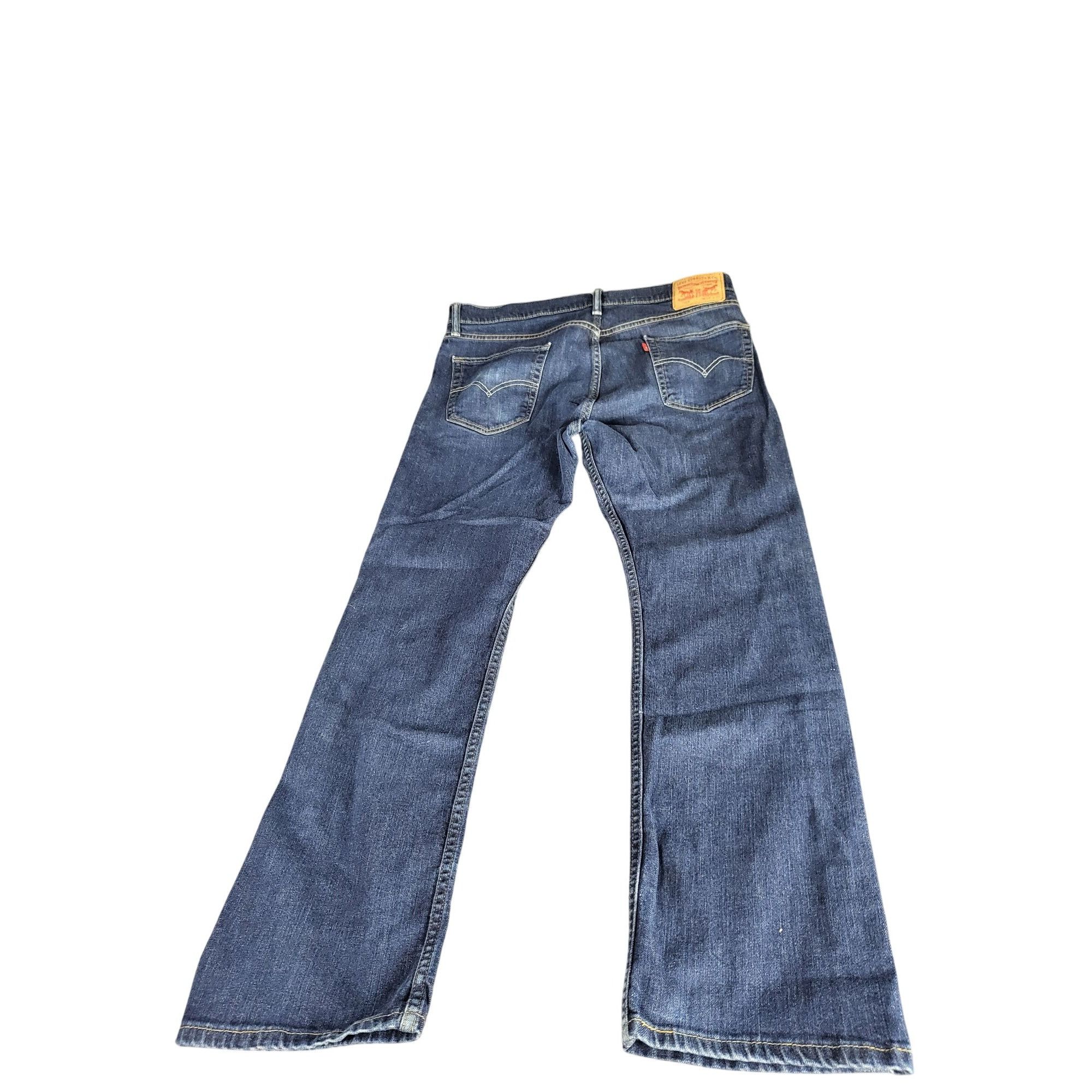 Levi's Levis 513 Jeans Men Sz 34X32 Blank Tab Blue Denim Slim Strai Size US 34 / EU 50 - 2 Thumbnail