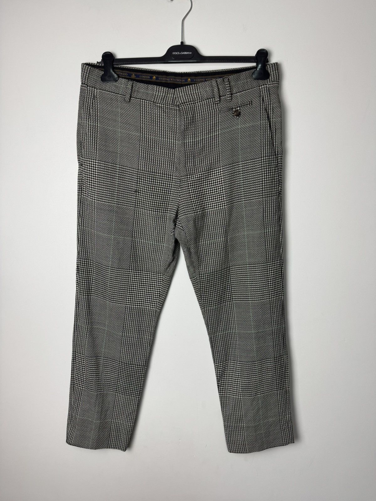 Vivienne Westwood Vivienne Westwood Patchwork Check Tailored Trousers Luxury Size US 33 - 1 Thumbnail