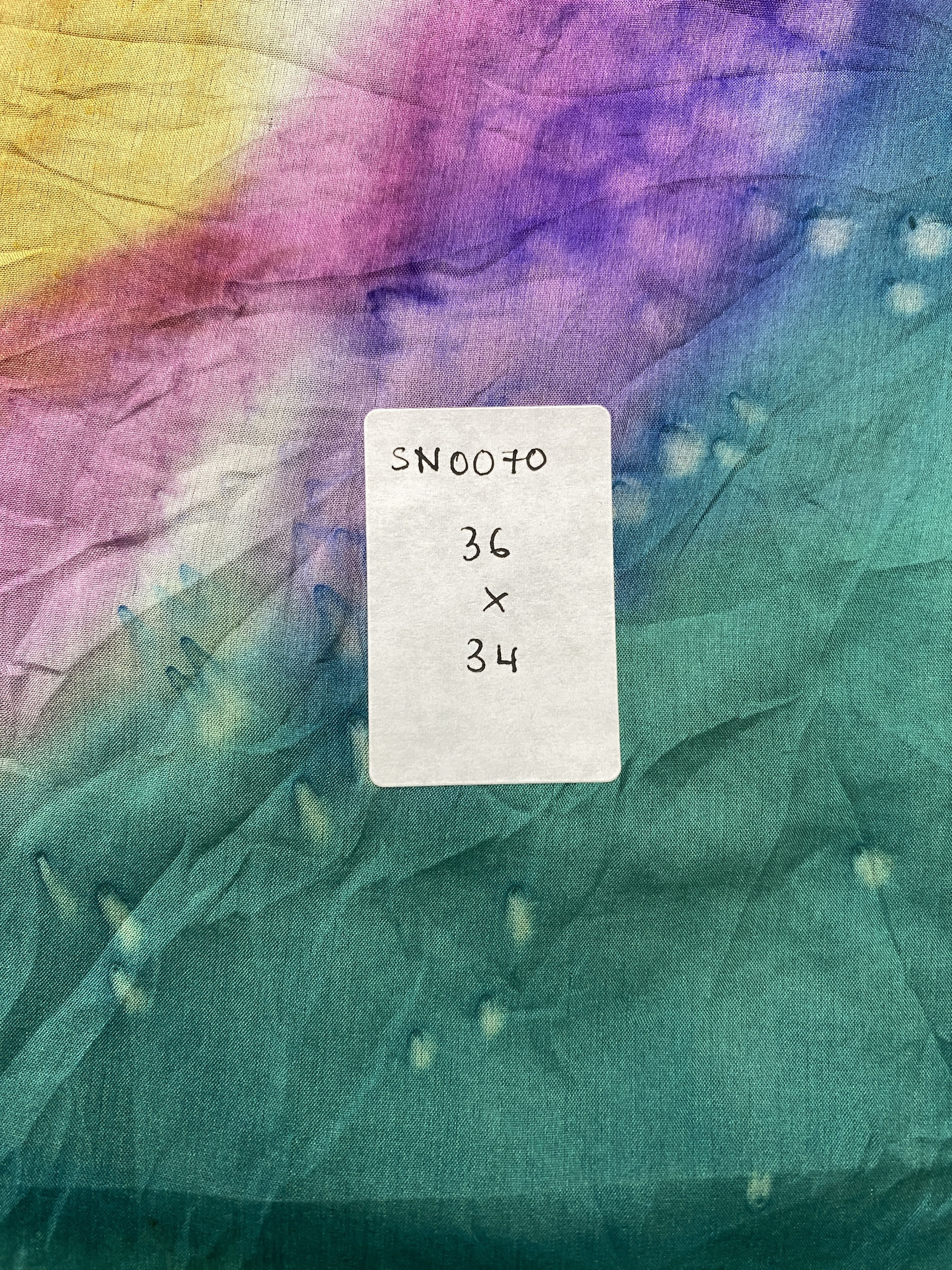 Vintage Flower Design Silk Scarf / Muffler / Silk Shawl SN0070 Size ONE SIZE - 5 Thumbnail