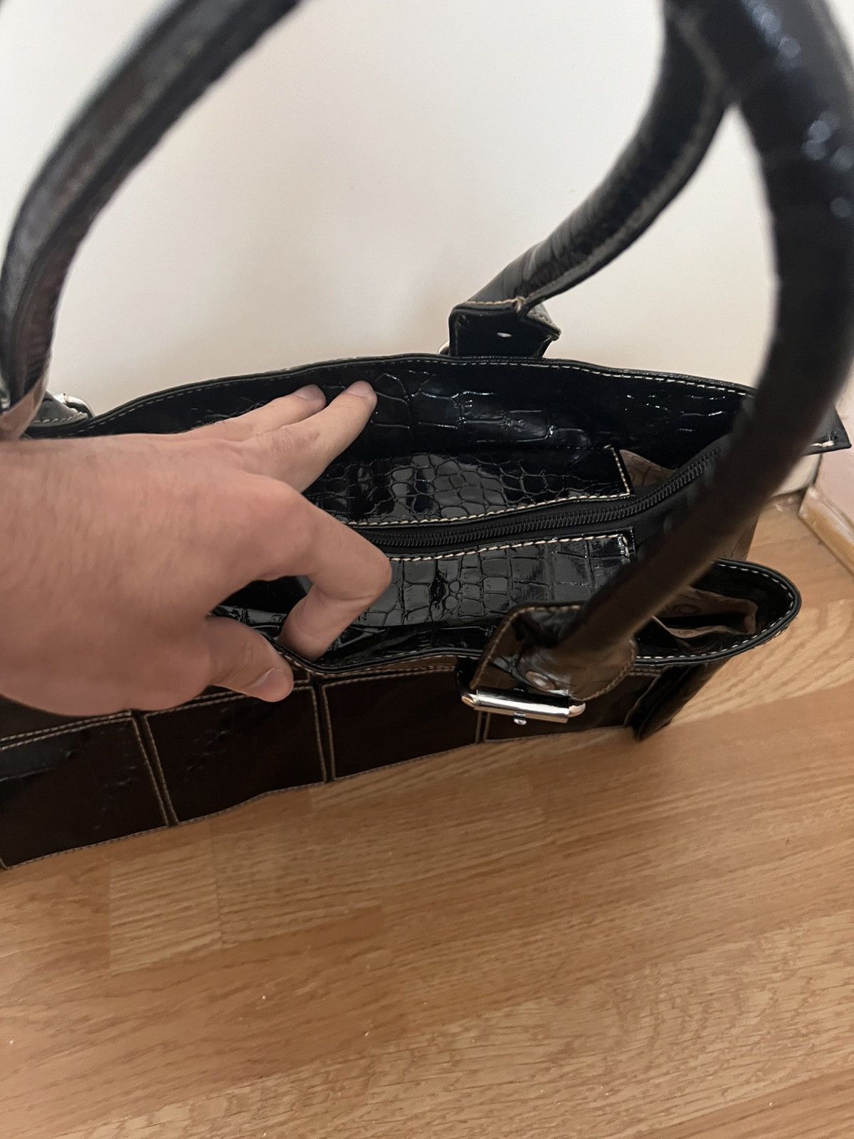 Pamela Love Pamela black croc leather bag Size ONE SIZE - 3 Thumbnail