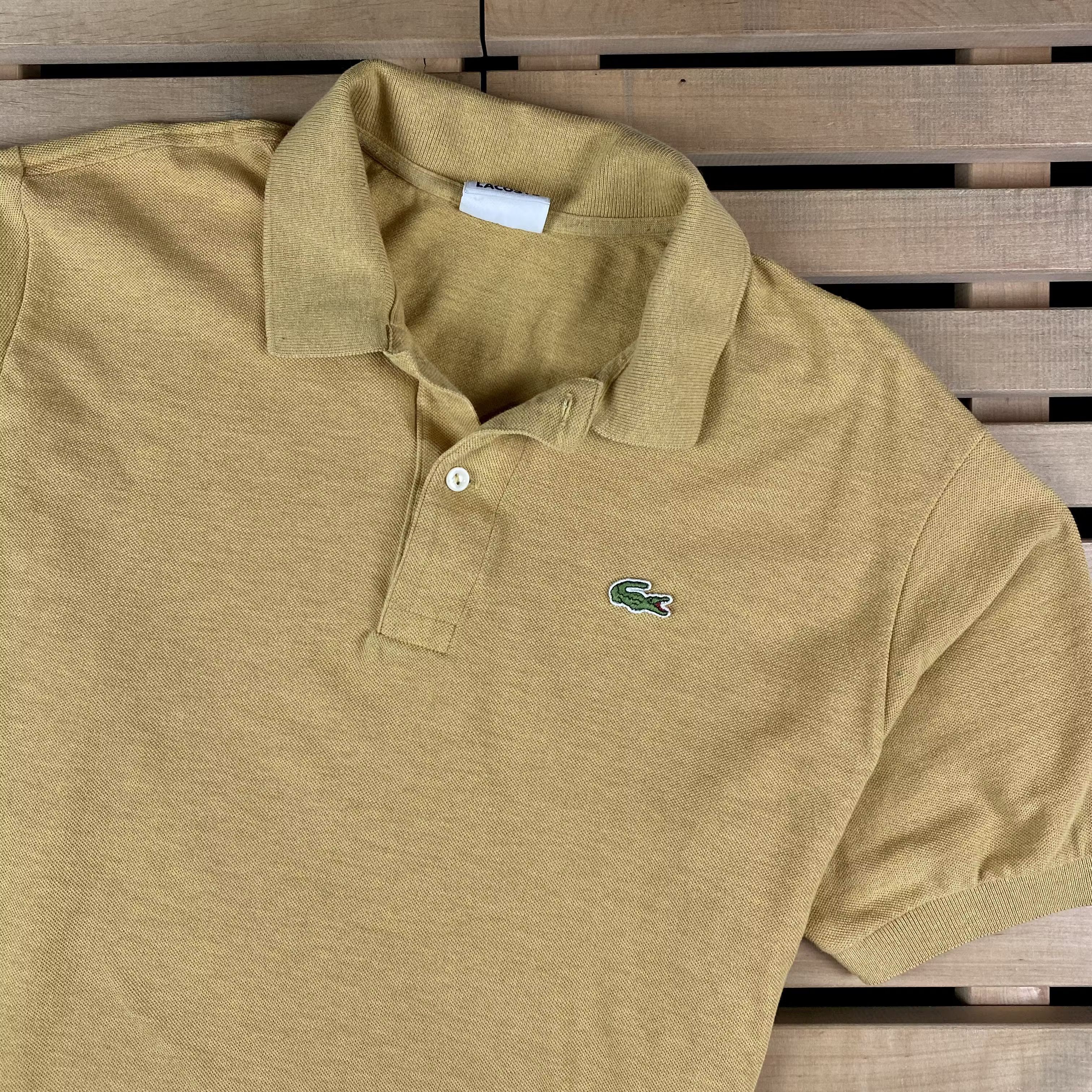 Lacoste × Vintage Men’s Polo T-Shirt Lacoste Vintage Size 6 XL Yellow Size US XL / EU 56 / 4 - 2 Thumbnail