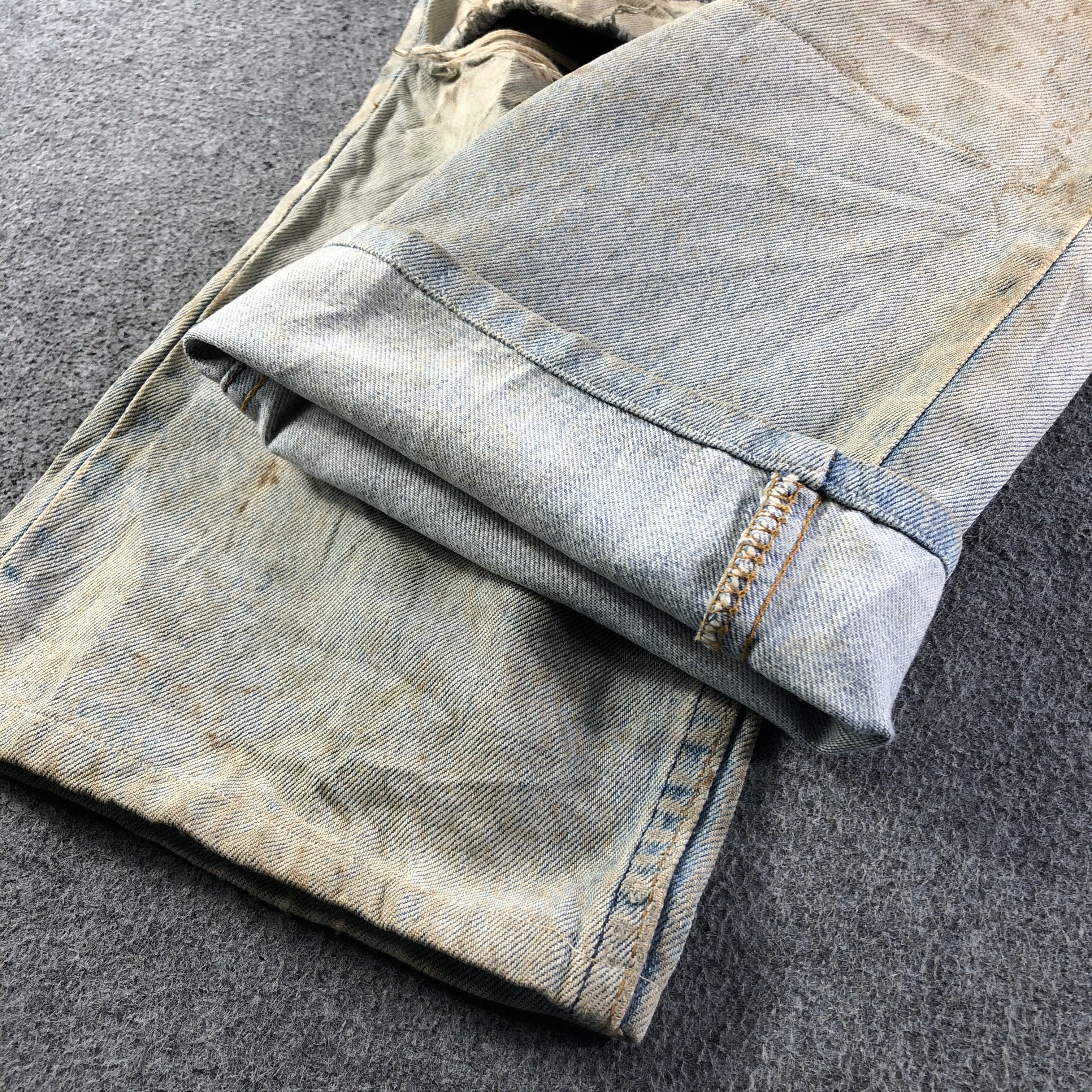 Levi's 90s Vintage Light Wash Levis 520 Jeans-J3780 Size US 30 / EU 46 - 6 Thumbnail