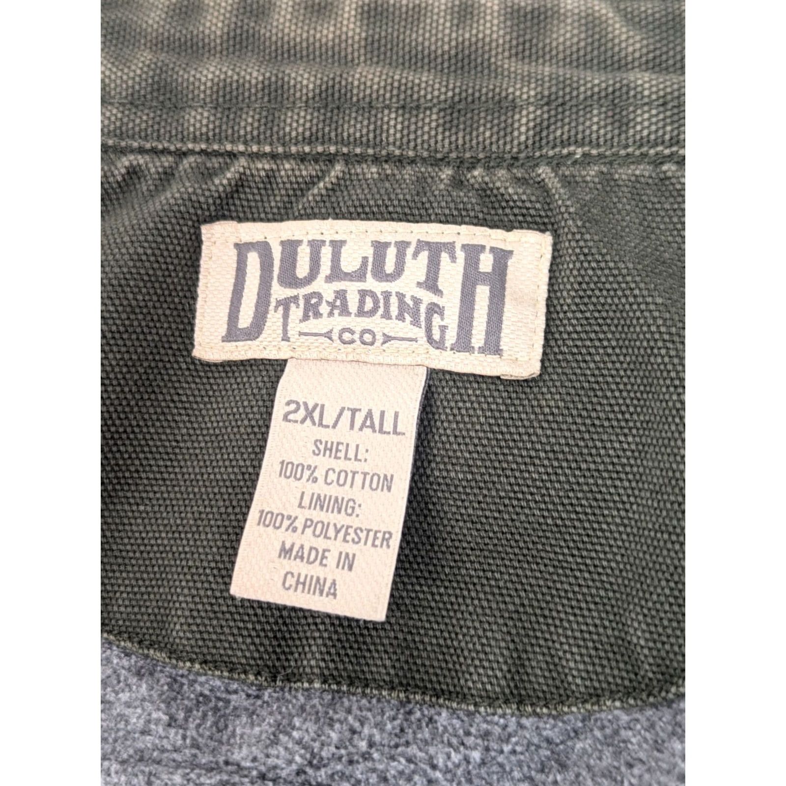 Olive Duluth Jacket Men 2XL Olive Green Fleece Lined Barn Chore Coat Size US XXL / EU 58 / 5 - 3 Thumbnail