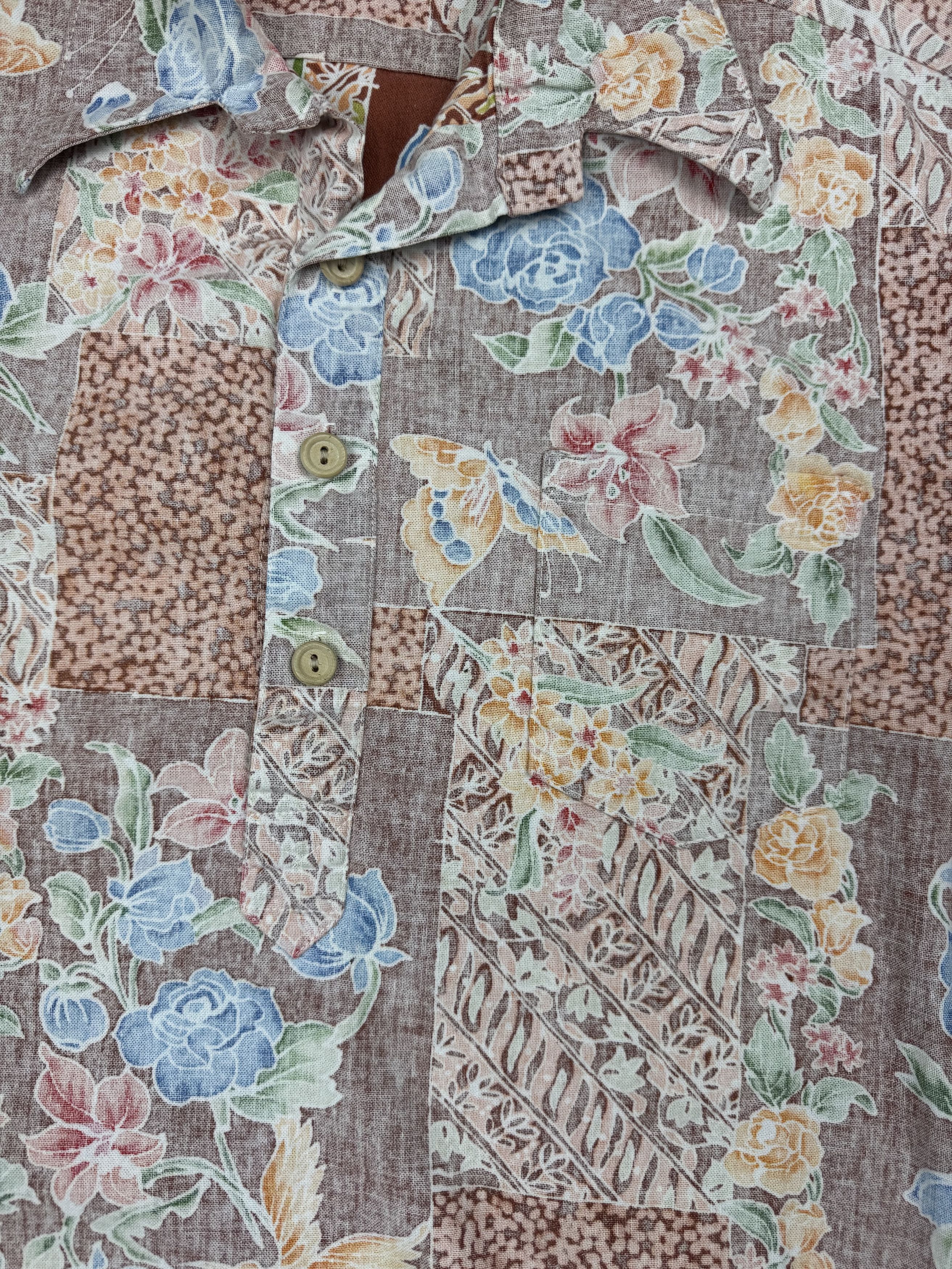 Ocean Pacific VTG Ocean Pacific Sunwear OP 1/4 Button Hawaiian Shirt Size US M / EU 48-50 / 2 - 3 Thumbnail
