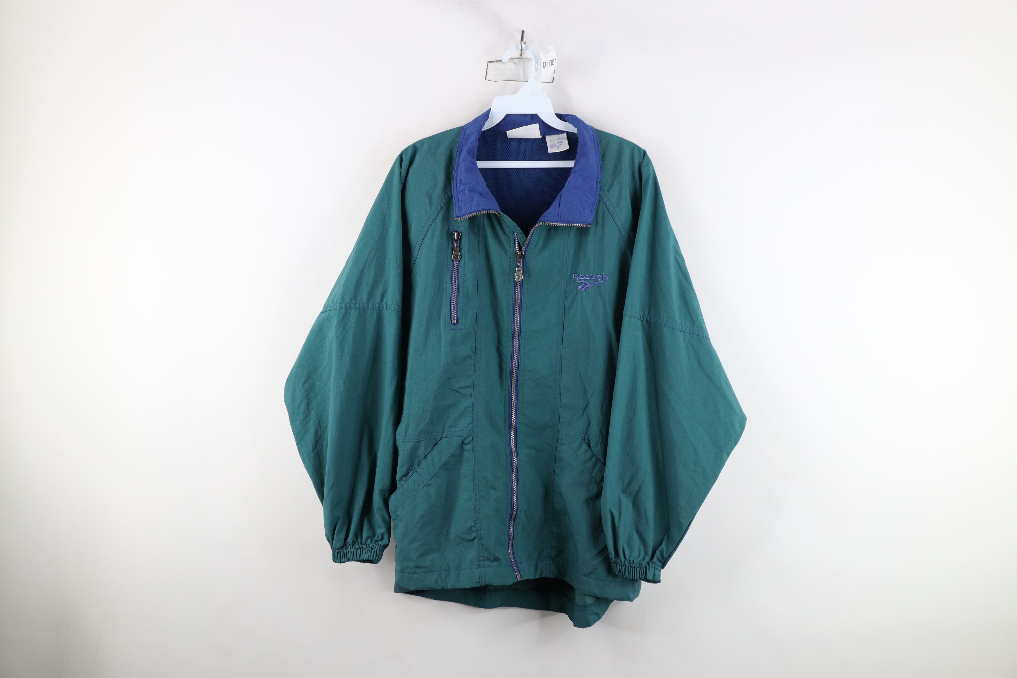 Reebok × Vintage Vintage 90s Reebok Big Logo Packable Windbreaker Jacket Size M / US 6-8 / IT 42-44 - 1 Thumbnail