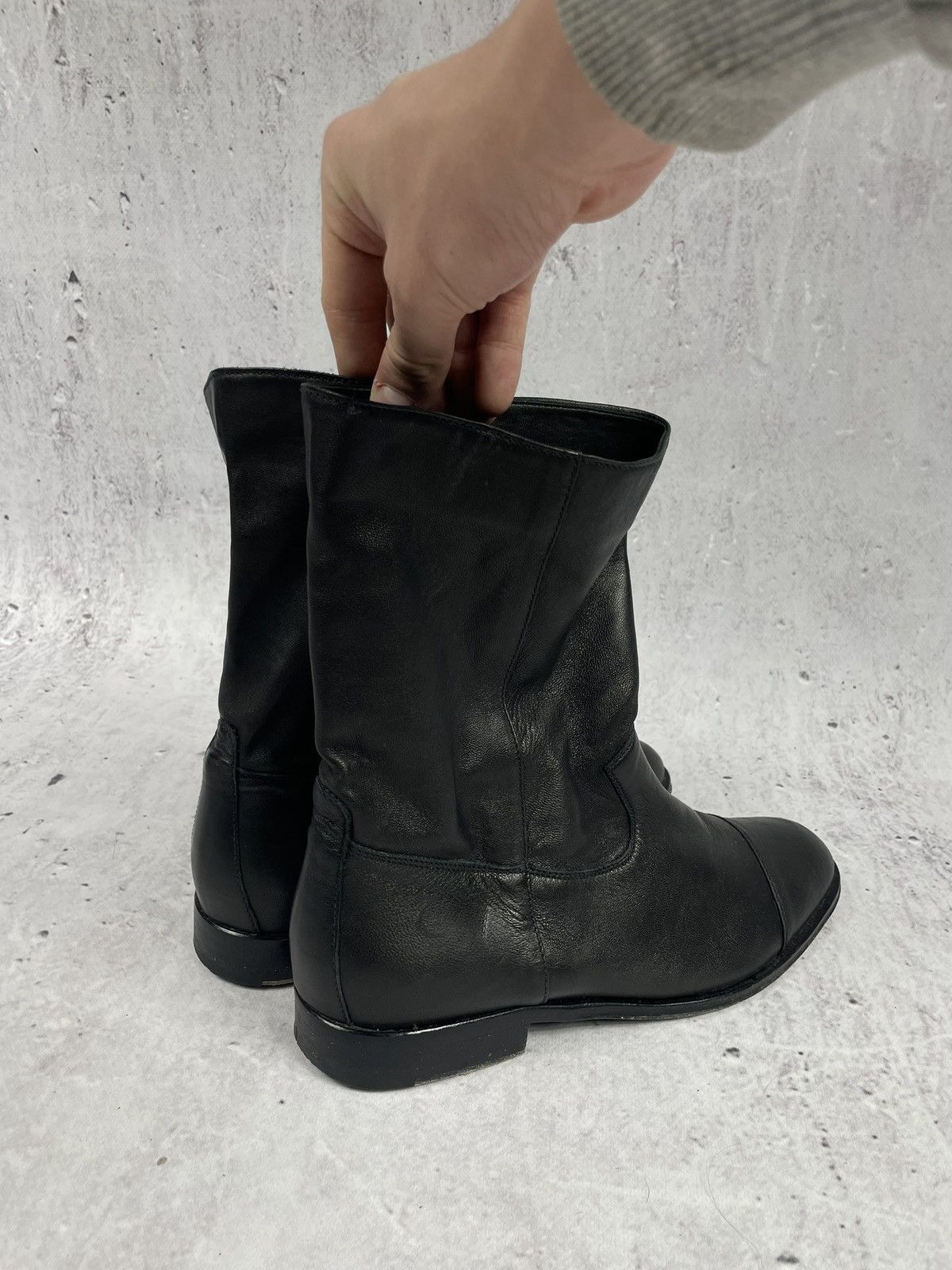 Vintage Vintage Belstaff London Black Leather Boots Size US 8 / EU 41 - 5 Thumbnail