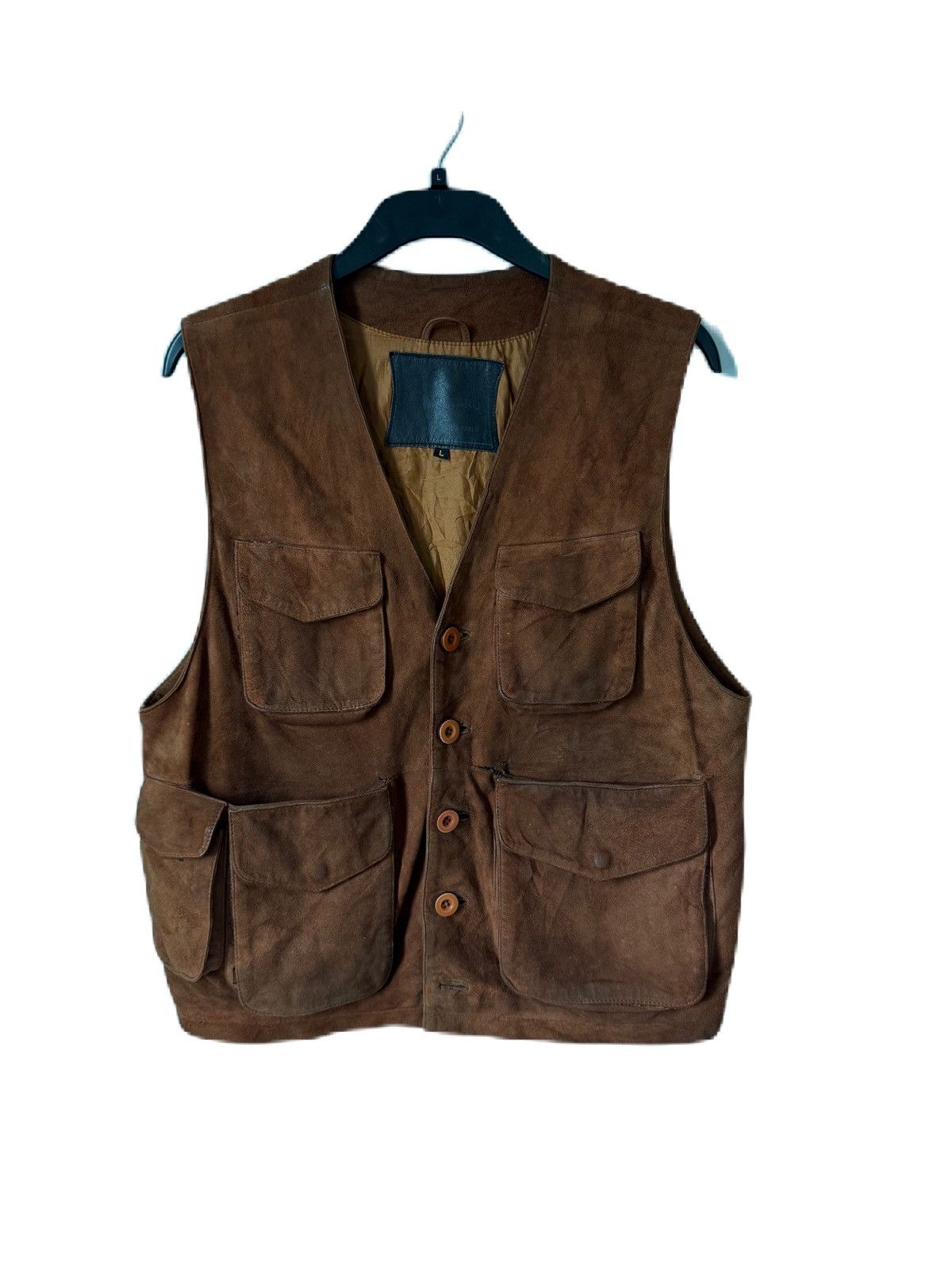 John Galliano VINTAGE GALLIANO MONTE CARLO LEATHER VEST MULTI POCKET Size US L / EU 52-54 / 3 - 1 Thumbnail