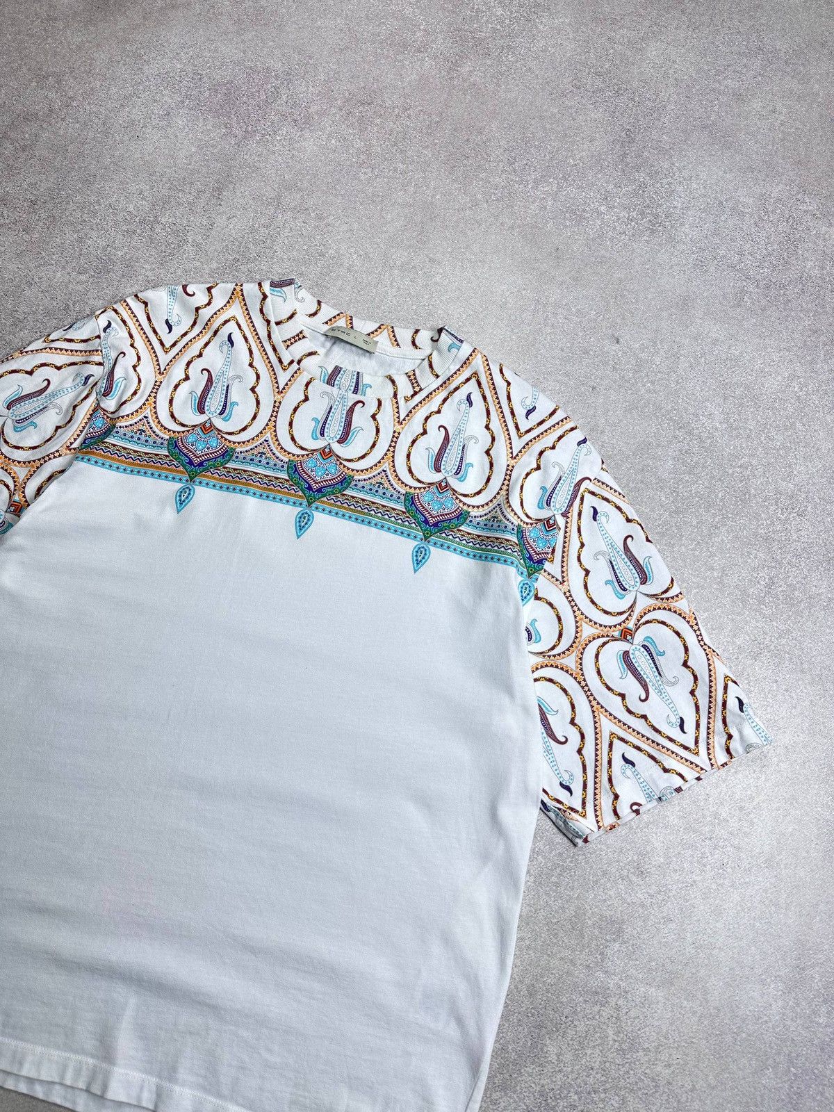 Etro Vintage Etro All over Geometrical T-shirt L Size US L / EU 52-54 / 3 - 2 Thumbnail