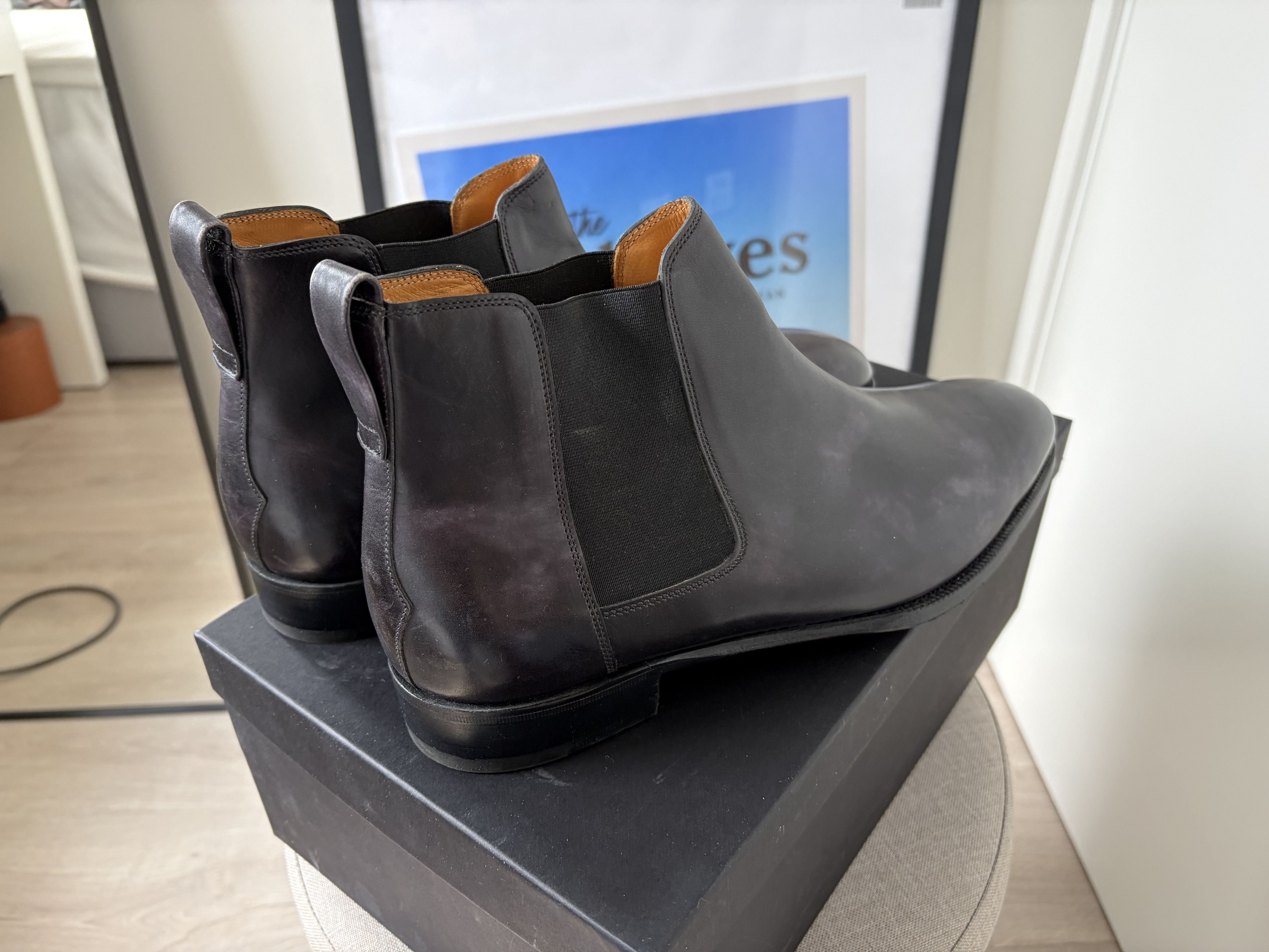 John Lobb [NO US TAX] New John Lobb museum calf Chelsea boots, UK9 Size US 10 / EU 43 - 5 Thumbnail