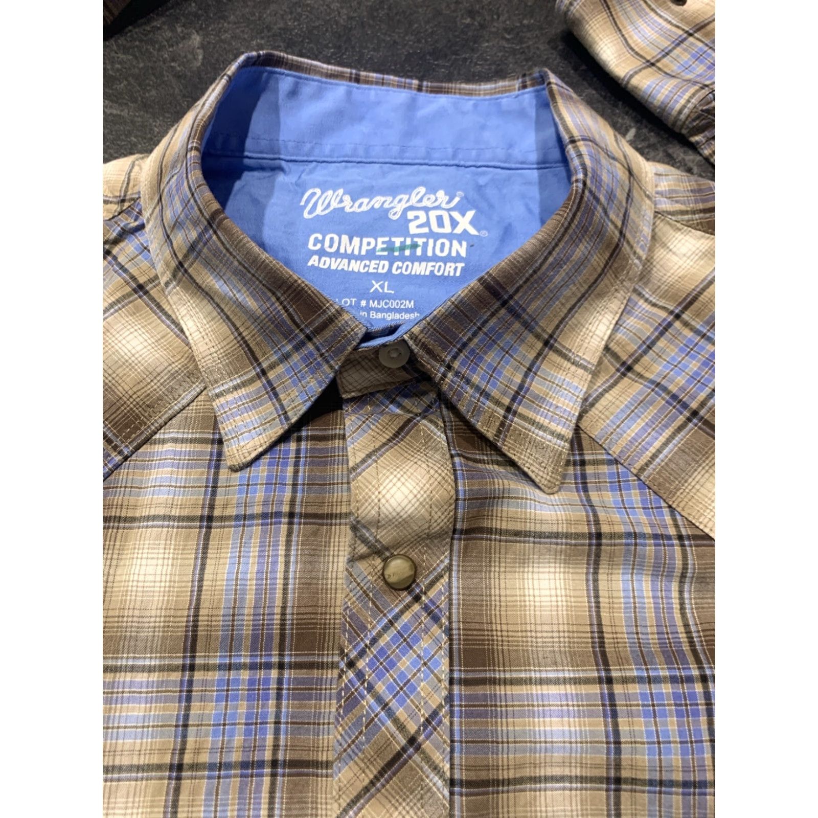 Wrangler VINTAGE Wrangler Western Shirt Men’s XL Long Sleeve Plaid Brown Cowboy Rodeo Button-Up Size US XL / EU 56 / 4 - 7 Thumbnail