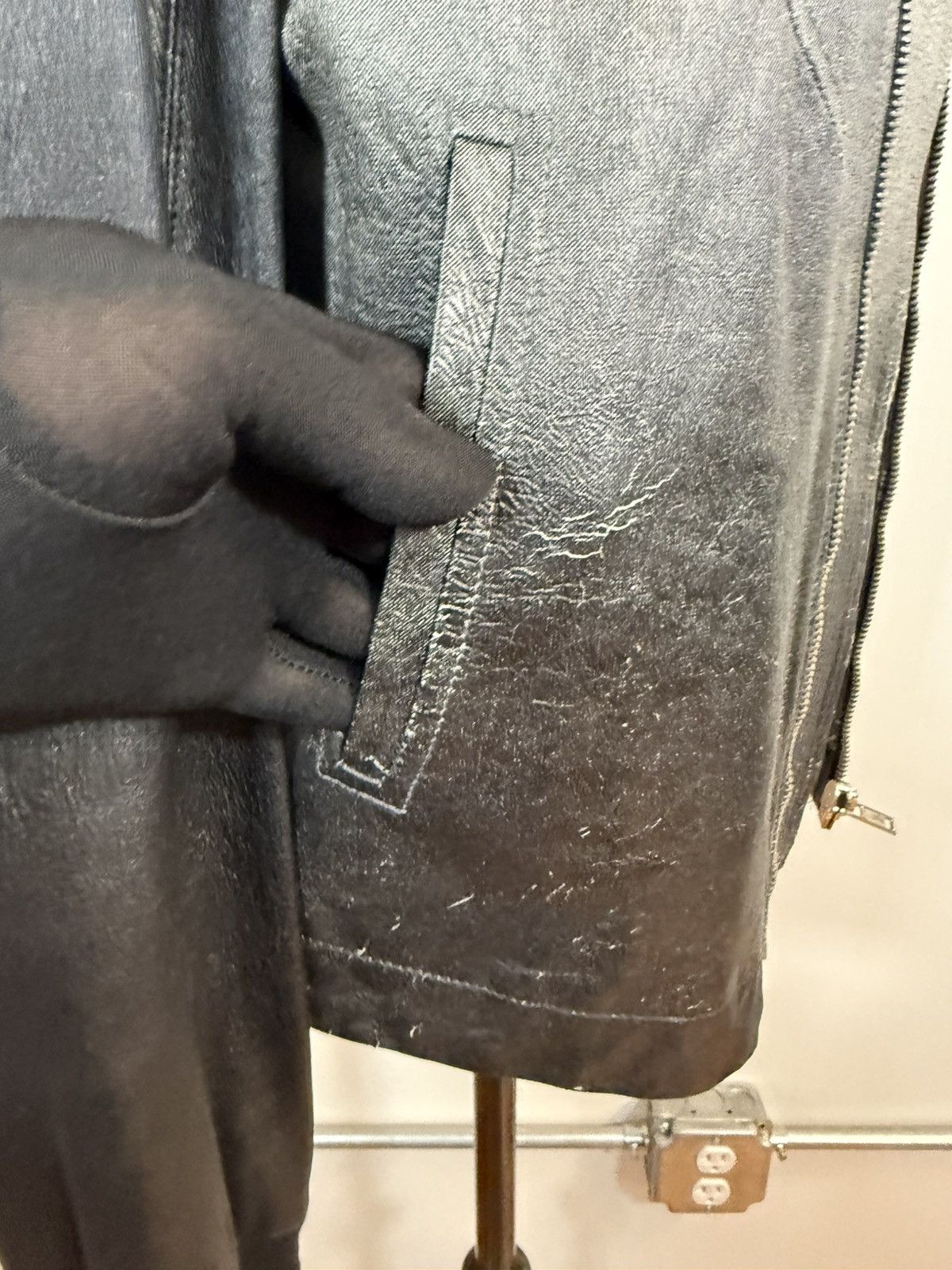 Rick Owens RICK OWENS Ombre Leather Bomber Jacket Size US XL / EU 56 / 4 - 10 Thumbnail