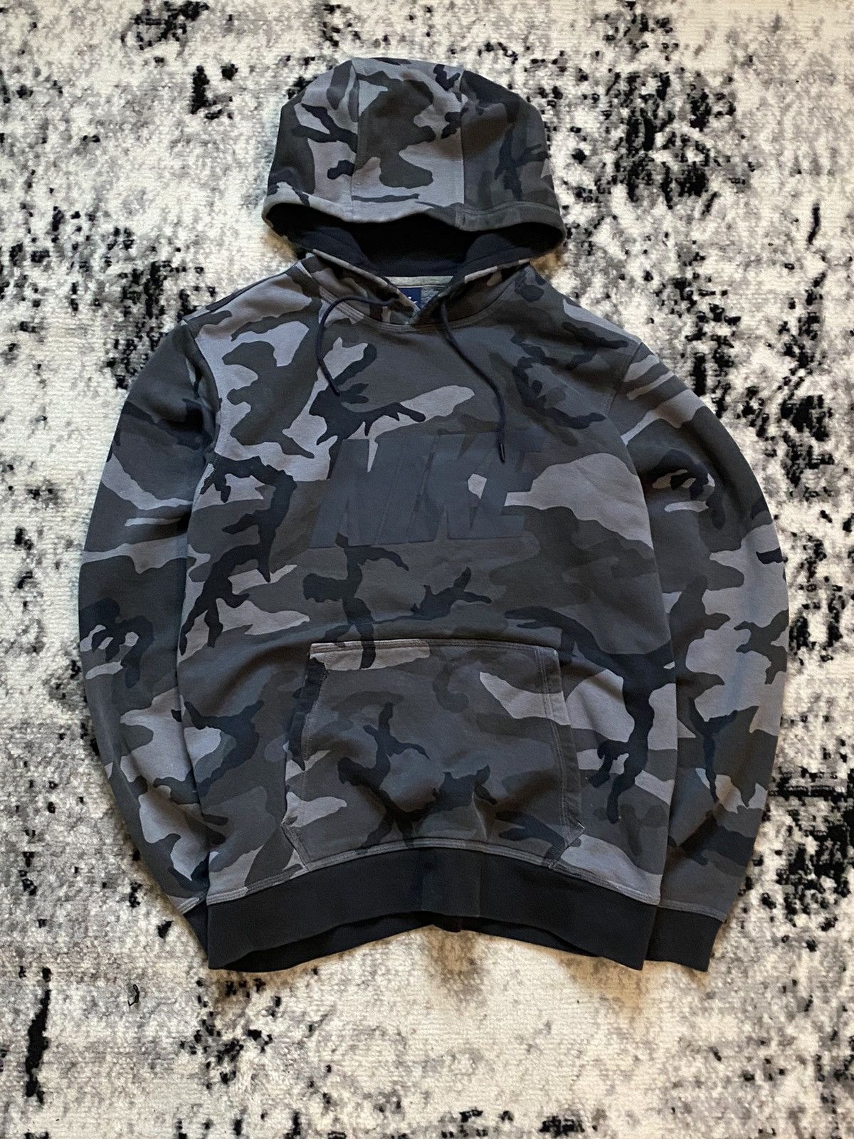 Nike × Vintage Nike Vintage Hoodie Camo Boxy Streetwear Y2k Drill Size US L / EU 52-54 / 3 - 1 Thumbnail