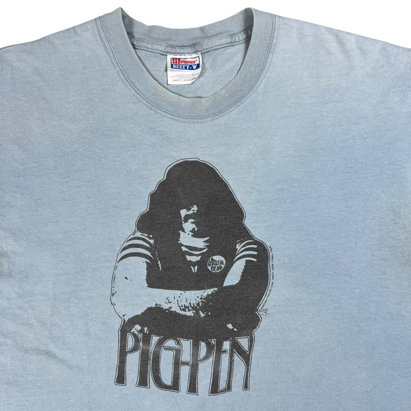 Band Tees × Grateful Dead × Vintage Vintage 2001 Grateful Dead Pig Pen Ron McKernan faded tee Size US L / EU 52-54 / 3 - 2 Thumbnail