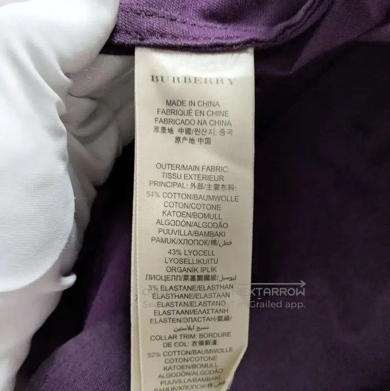 Burberry Burberry Deep Purple Long Coat for Women. Size M / US 6-8 / IT 42-44 - 4 Thumbnail