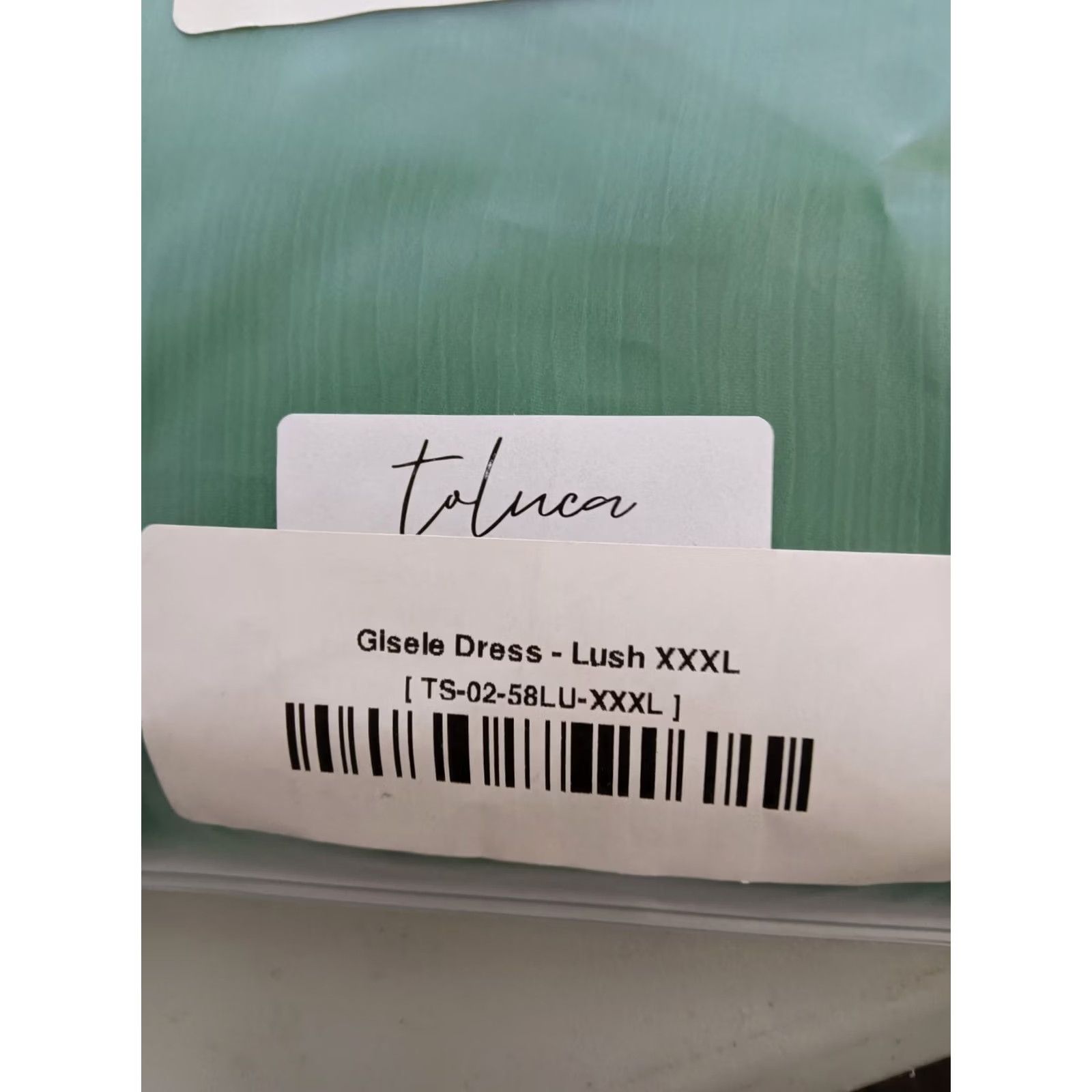 Vintage Toluca Swim Dress Maxi Cowl Neck Sleeveless Green 3XL Plus XXXL Beach Sheer Summer Womens Size XXL / US 16-18 / IT 52-54 - 6 Thumbnail